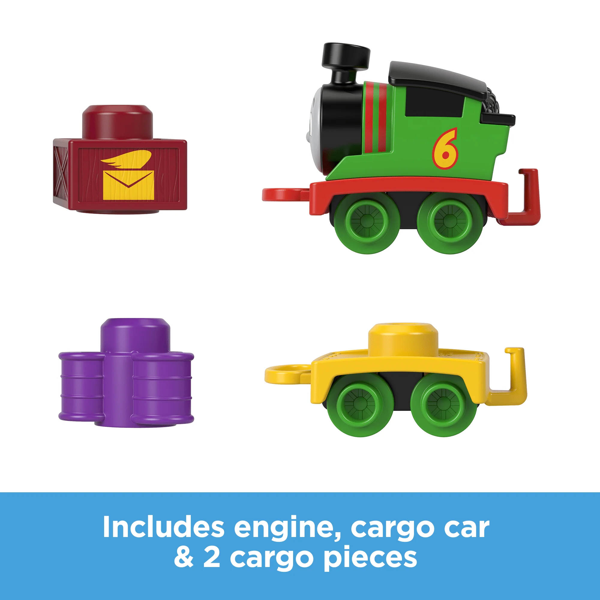 Thomas & Friends My First Percy Push-Along Toy Train With Stacking Cargo For Toddlers - Image 5