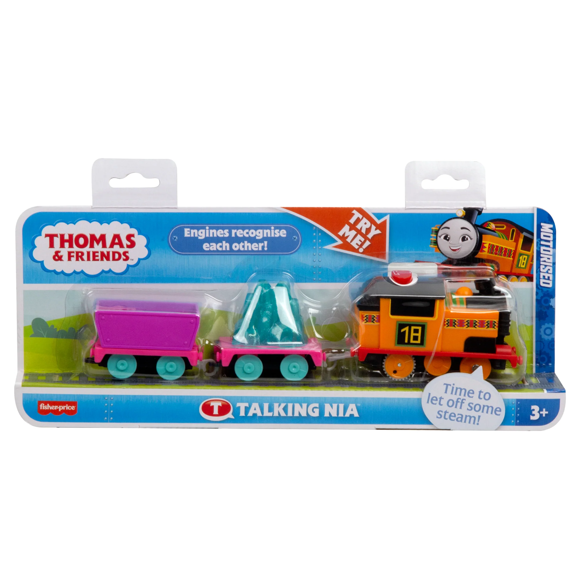 Thomas & Friends Talking Nia Toy Train, Motorized Engine With Phrases & Sounds, Uk English Version - Image 6