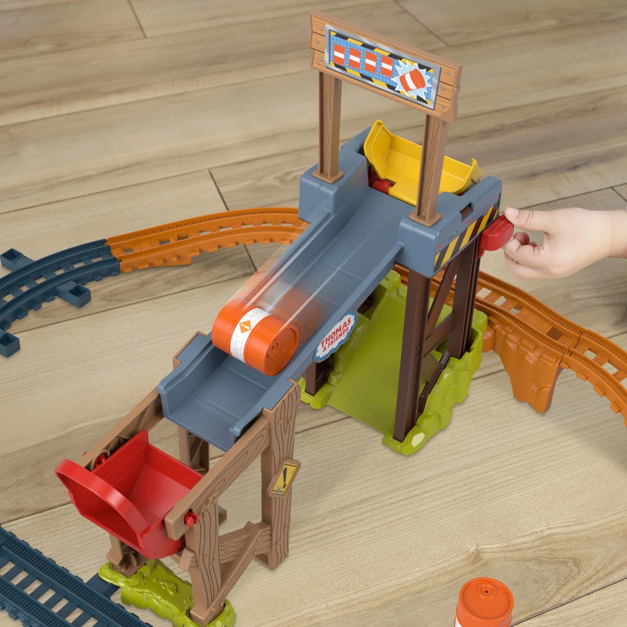 Thomas Ve Arkadaşları Diesel'in İnşaat Seti Motorlu Oyuncak Tren, Ray Ve Yükler - Image 3