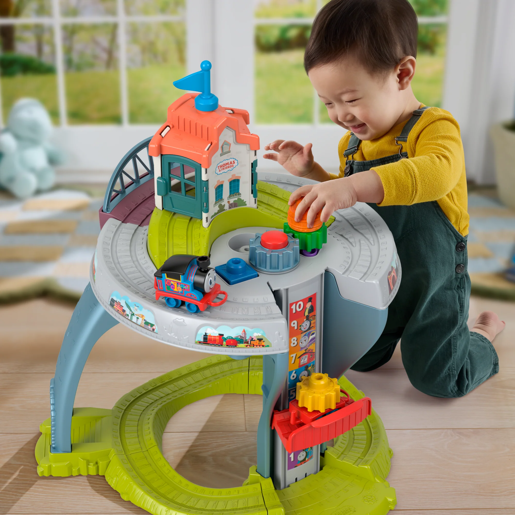 Juguete Mi Primera Mesa De Tren De Thomas Y Sus Amigos Para Niños Y Niñas Pequeños Con Pista Y Actividades Para Desarrollar La Motricidad Fina - Image 2
