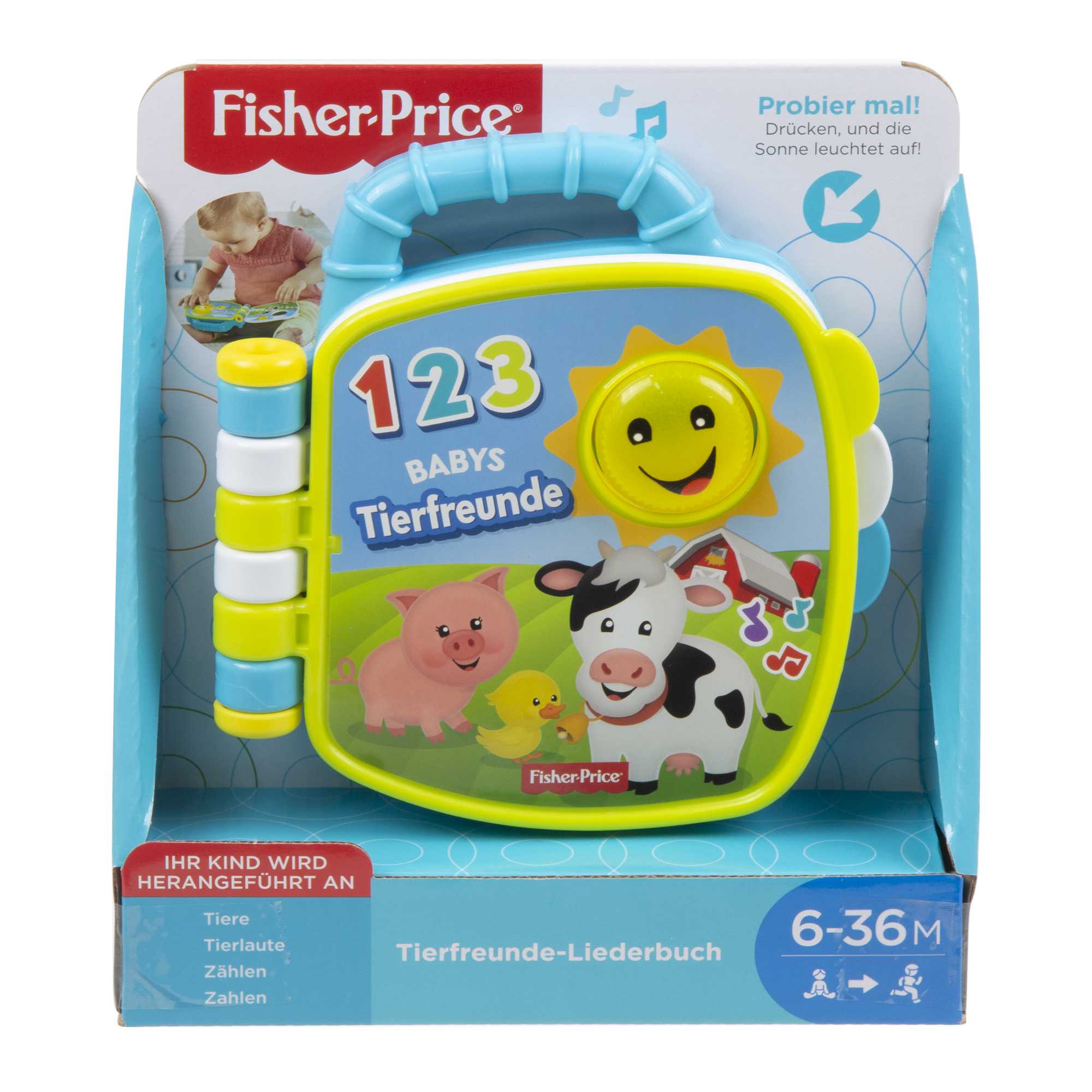 Fisher-Price Tierfreunde-Liederbuch, Baby-Spielzeug Mit Musik, Lernspielzeug - Image 5