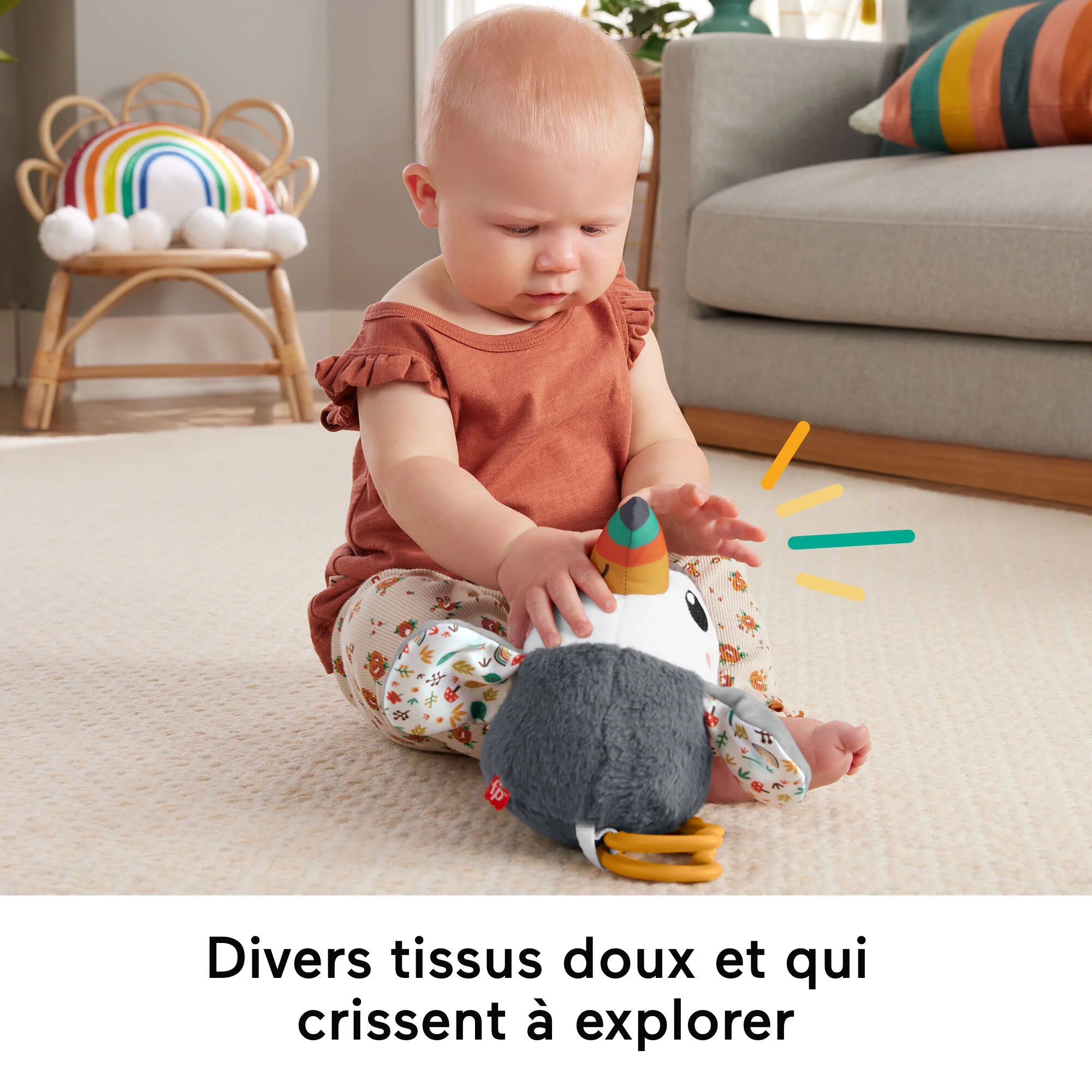 Fisher-Price - Toucan À Agiter Partout-Jouet Sensoriel Pour Poussettes - Image 4