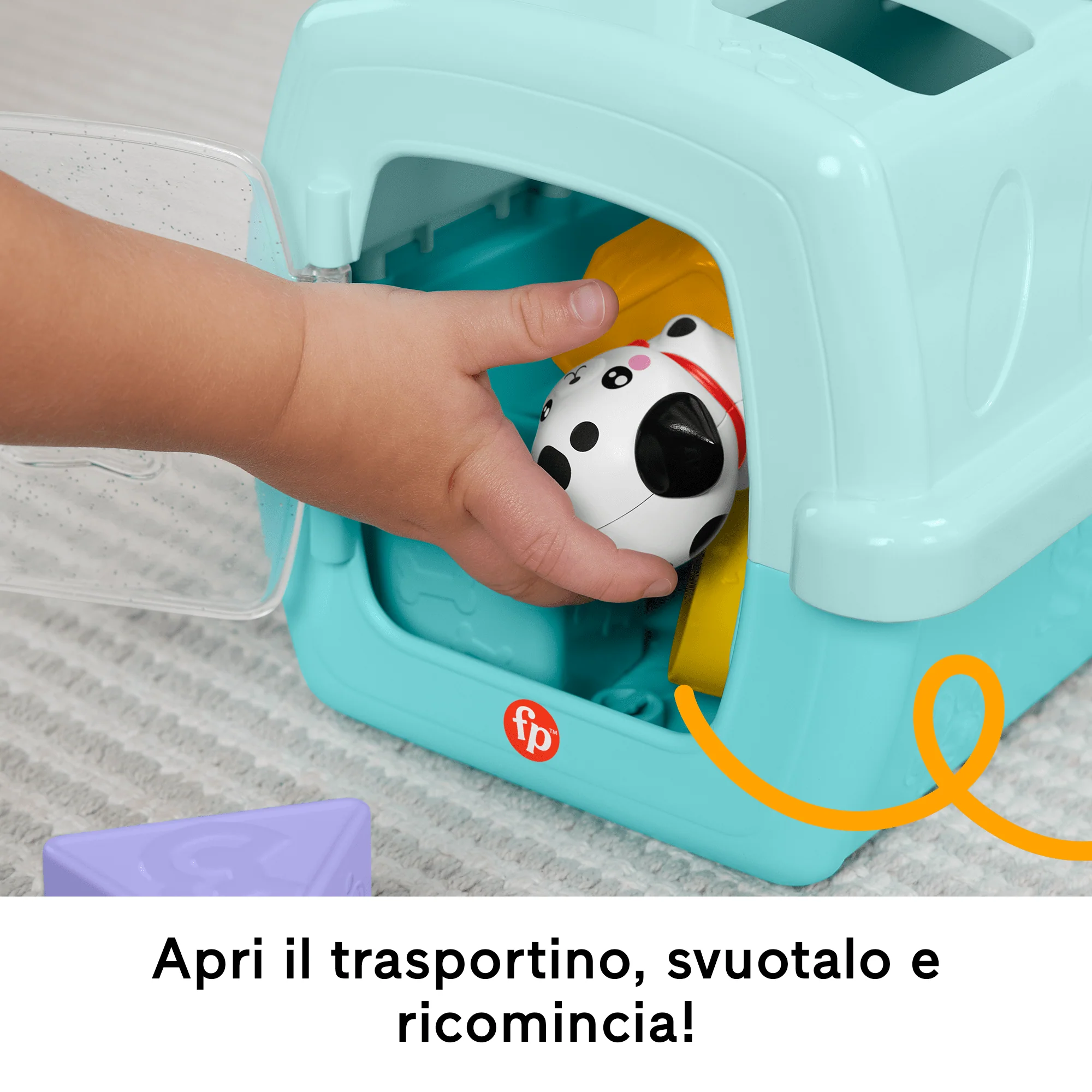 Fisher-Price Fp Pets Trasportino Cercaforme, Giocattolo Cercaforme Per Neonati E Bambini, 8 Blocchi - Image 4