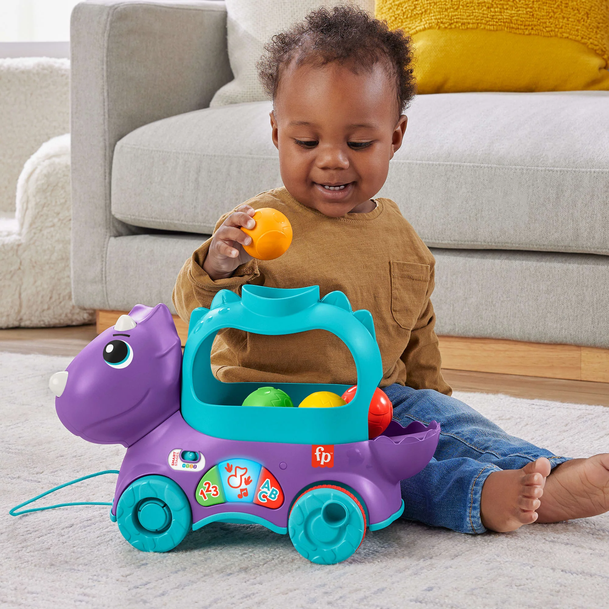 Fisher-Price - Tricératops Lance-Balles - Jouet D’Éveil - 12 Mois Et + - Image 3