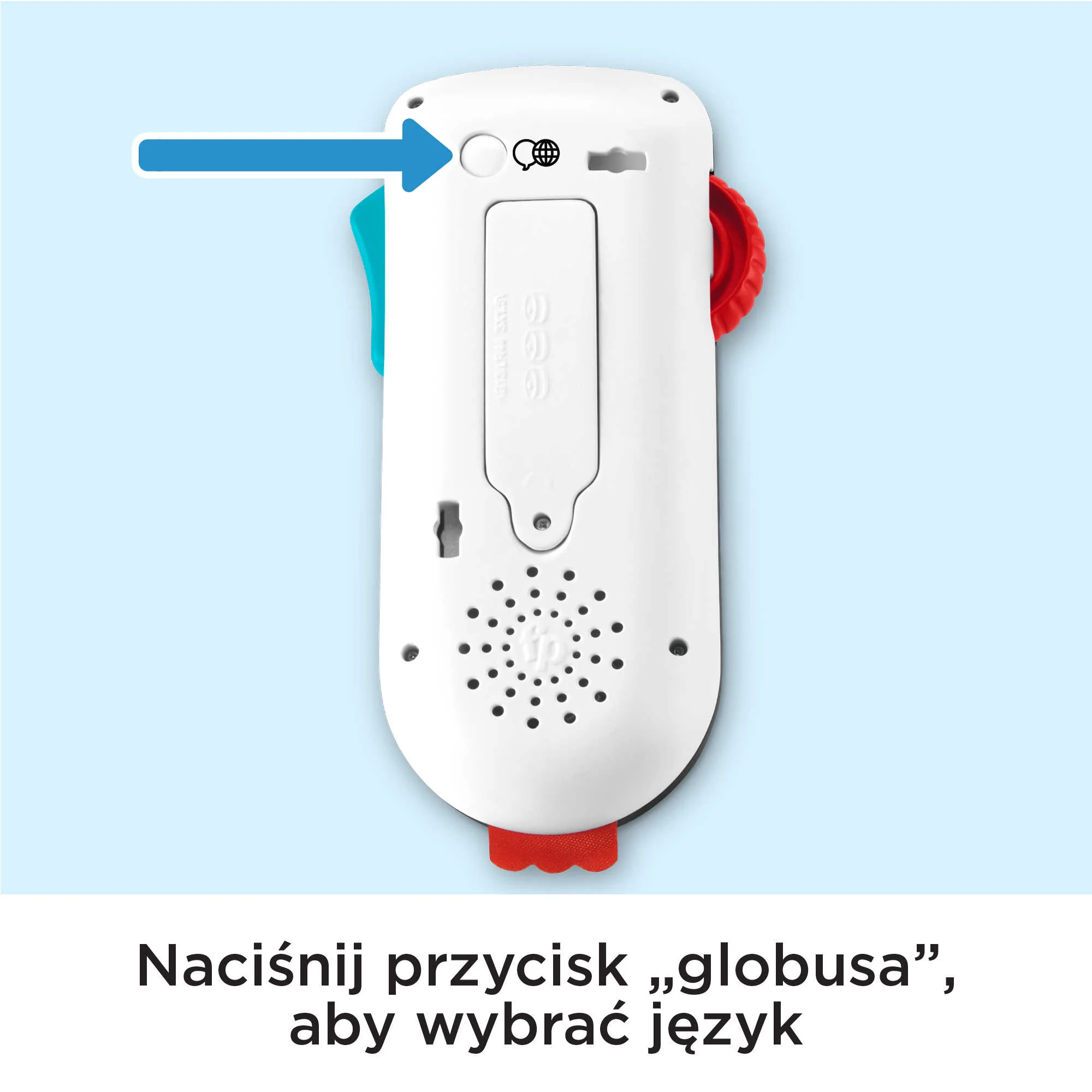 Fisher-Price „Ucz się i śmiej!” Edukacyjny pilocik Edukacyjna zabawka – wersja z wyborem języka - Image 3