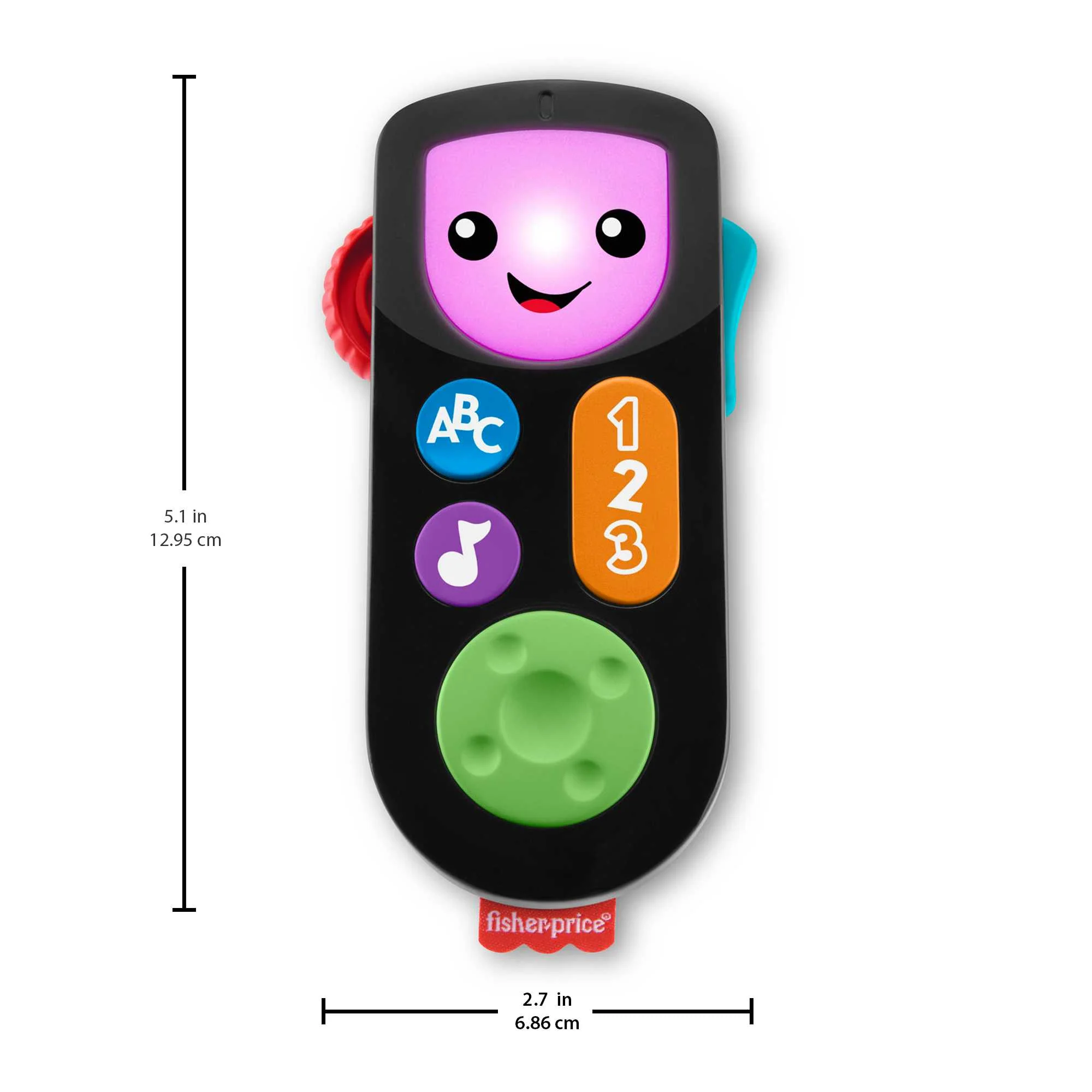Fisher-Price „Ucz się i śmiej!” Edukacyjny pilocik Edukacyjna zabawka – wersja z wyborem języka - Image 5