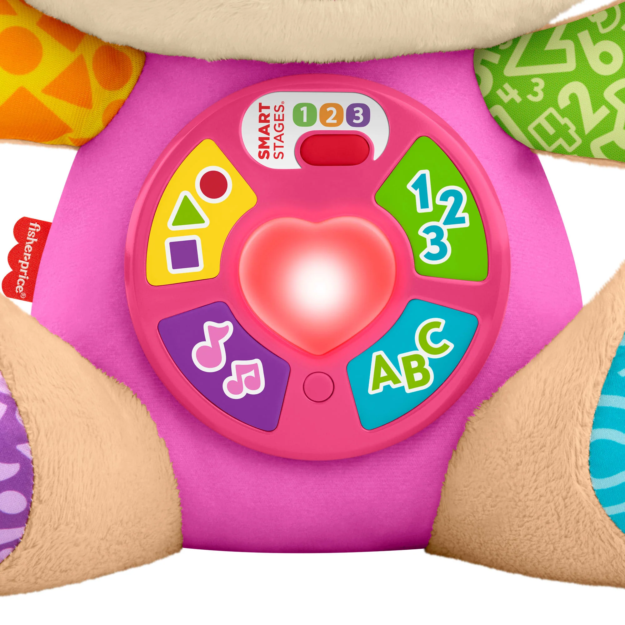 Fisher-Price „Ucz się i śmiej!” Siostrzyczka Szczeniaczka Uczniaczka Edukacyjna interaktywna zabawka Wersja wielojęzykowa Przytulanka piesek 6m+ - Image 4