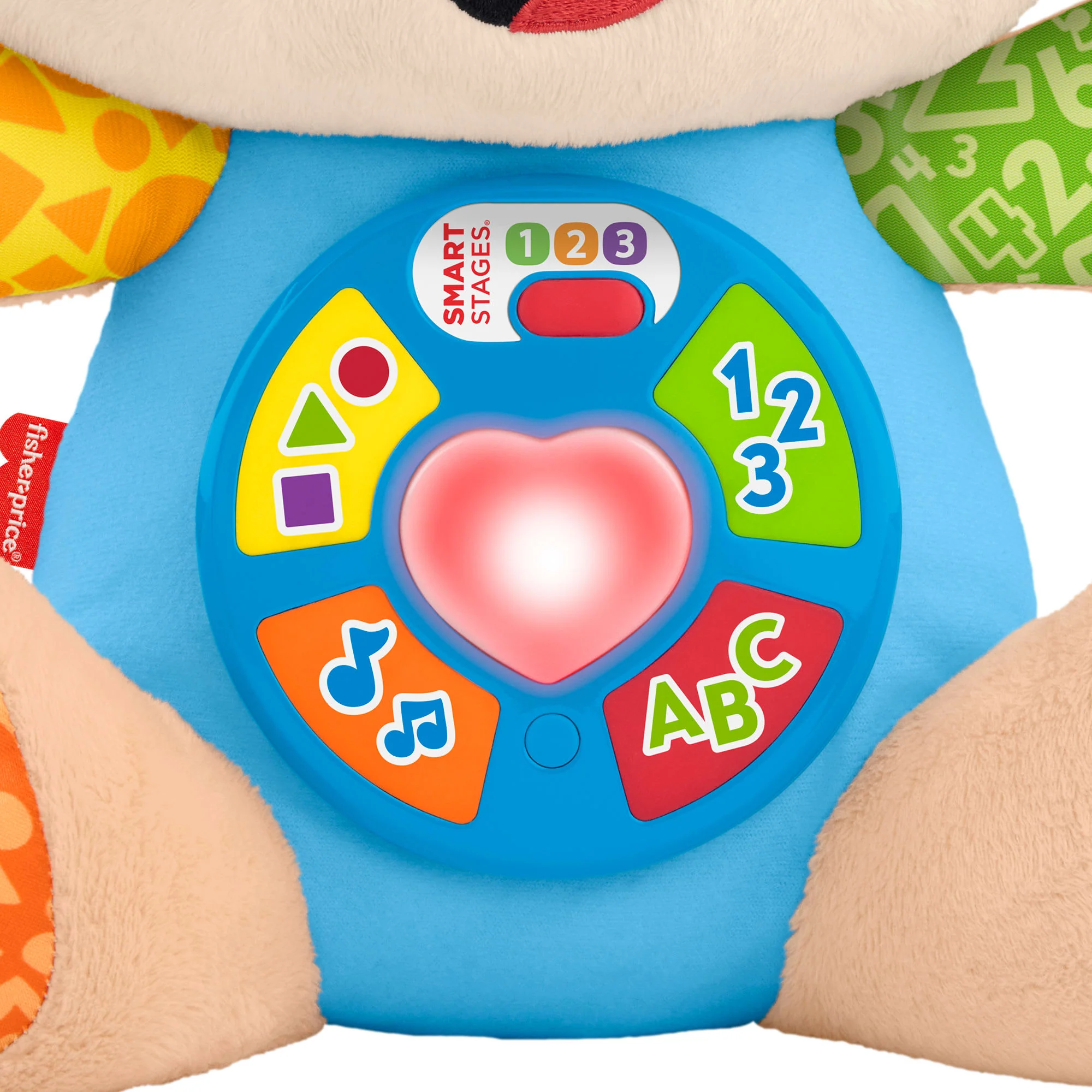 Fisher-Price „Ucz się i śmiej!” Szczeniaczek Uczniaczek Edukacyjna interaktywna zabawka Wersja wielojęzykowa Przytulanka piesek 6m+ - Image 3