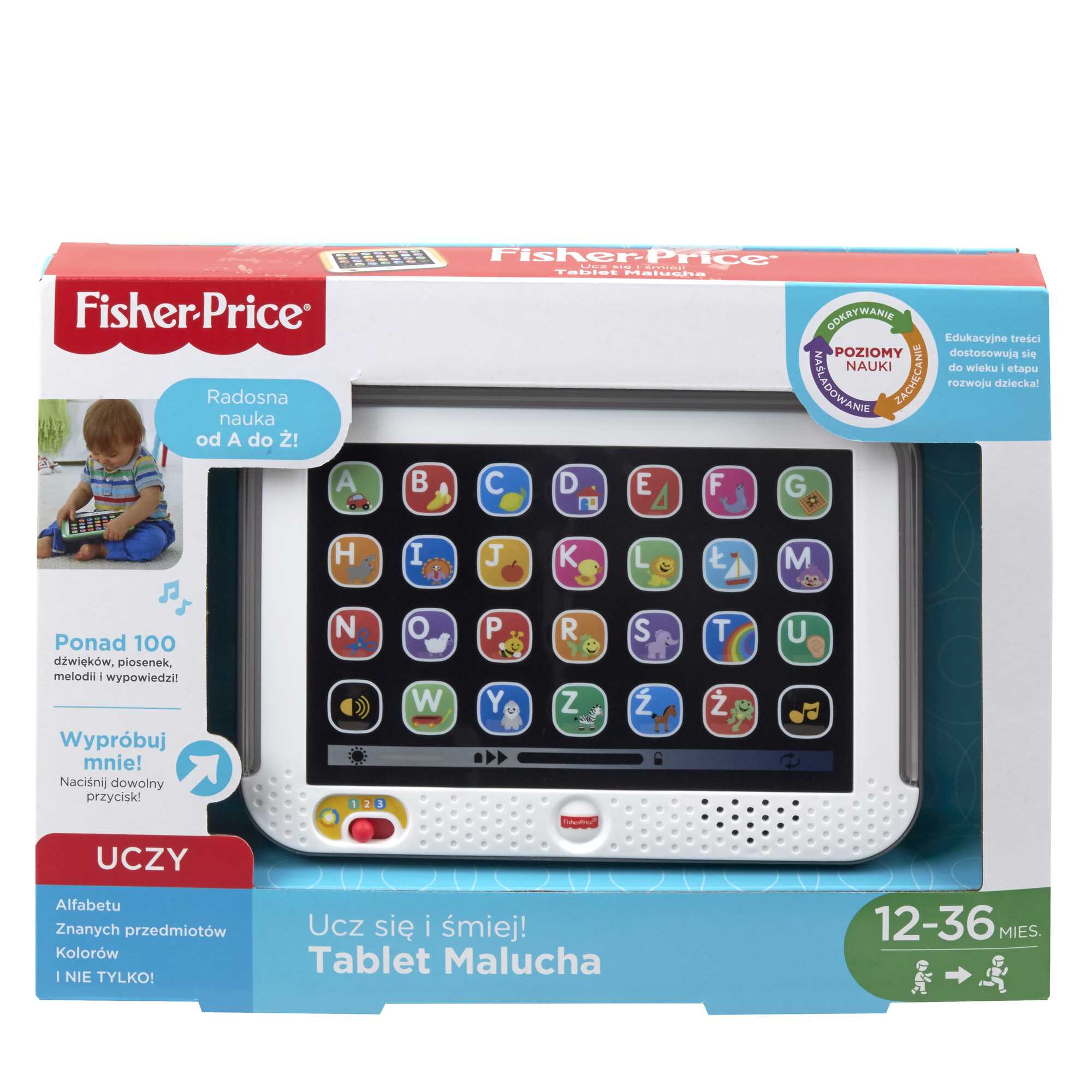 Fisher-Price „Ucz się i śmiej!“ z technologią „Poziomy nauki“ Tablet Malucha - Image 6