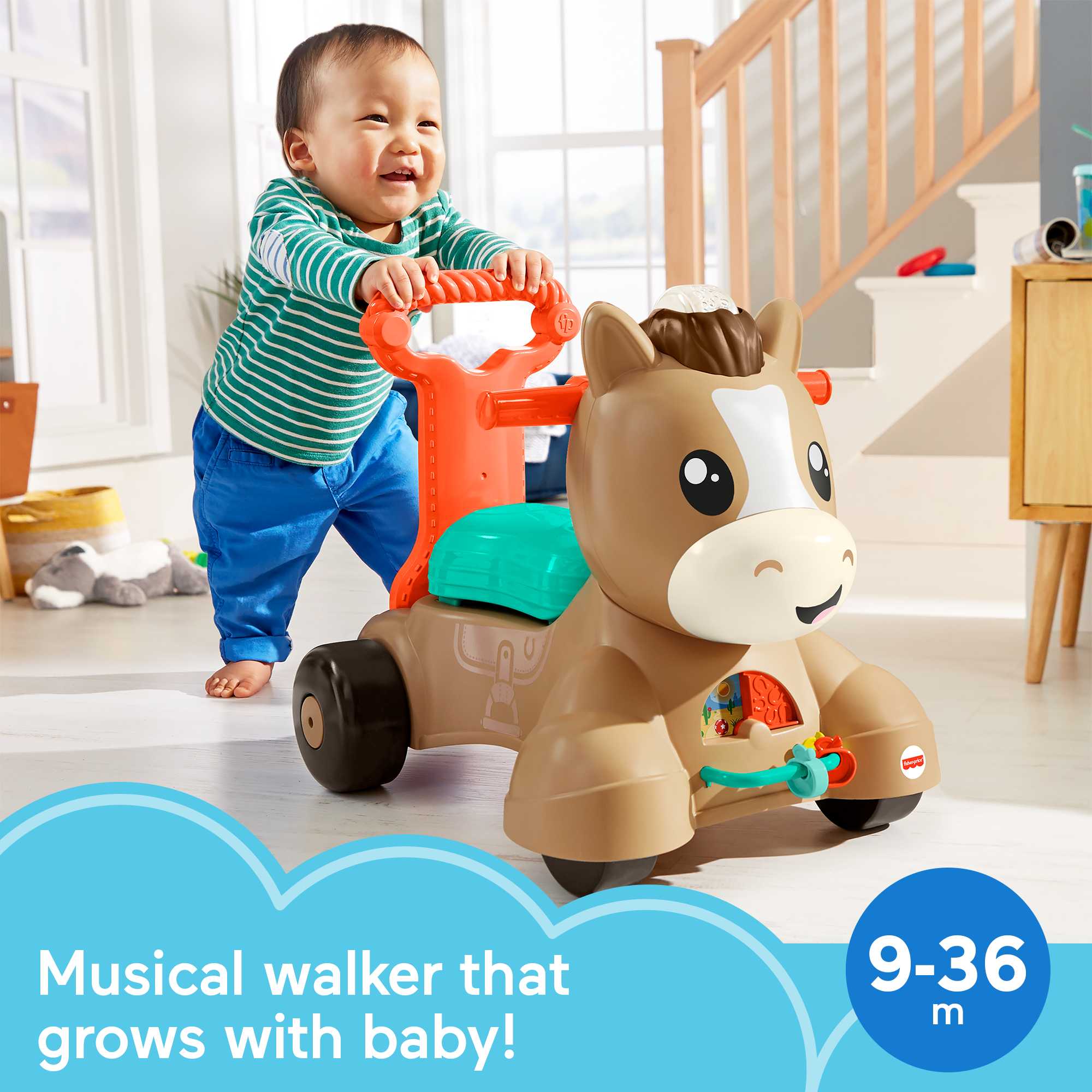 Fisher-Price Walk, Bounce & Ride Pony - Image 2