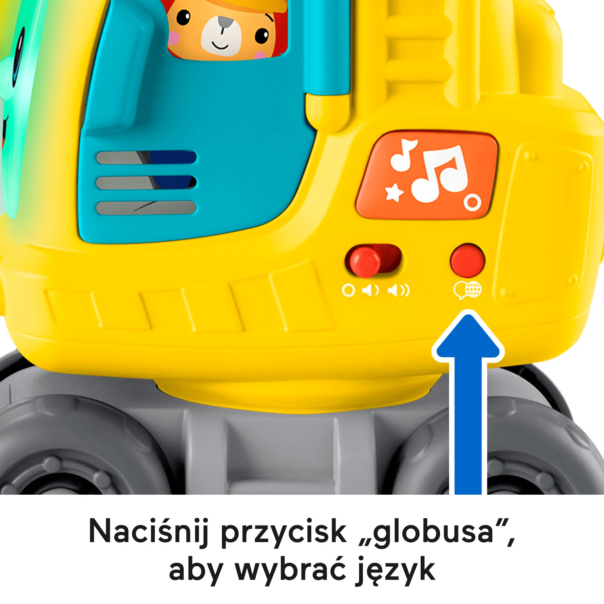 Fisher-Price Wesoły dźwig „Układaj i licz” Zabawka edukacyjna (Wersja wielojęzyczna z polskim) - Image 3