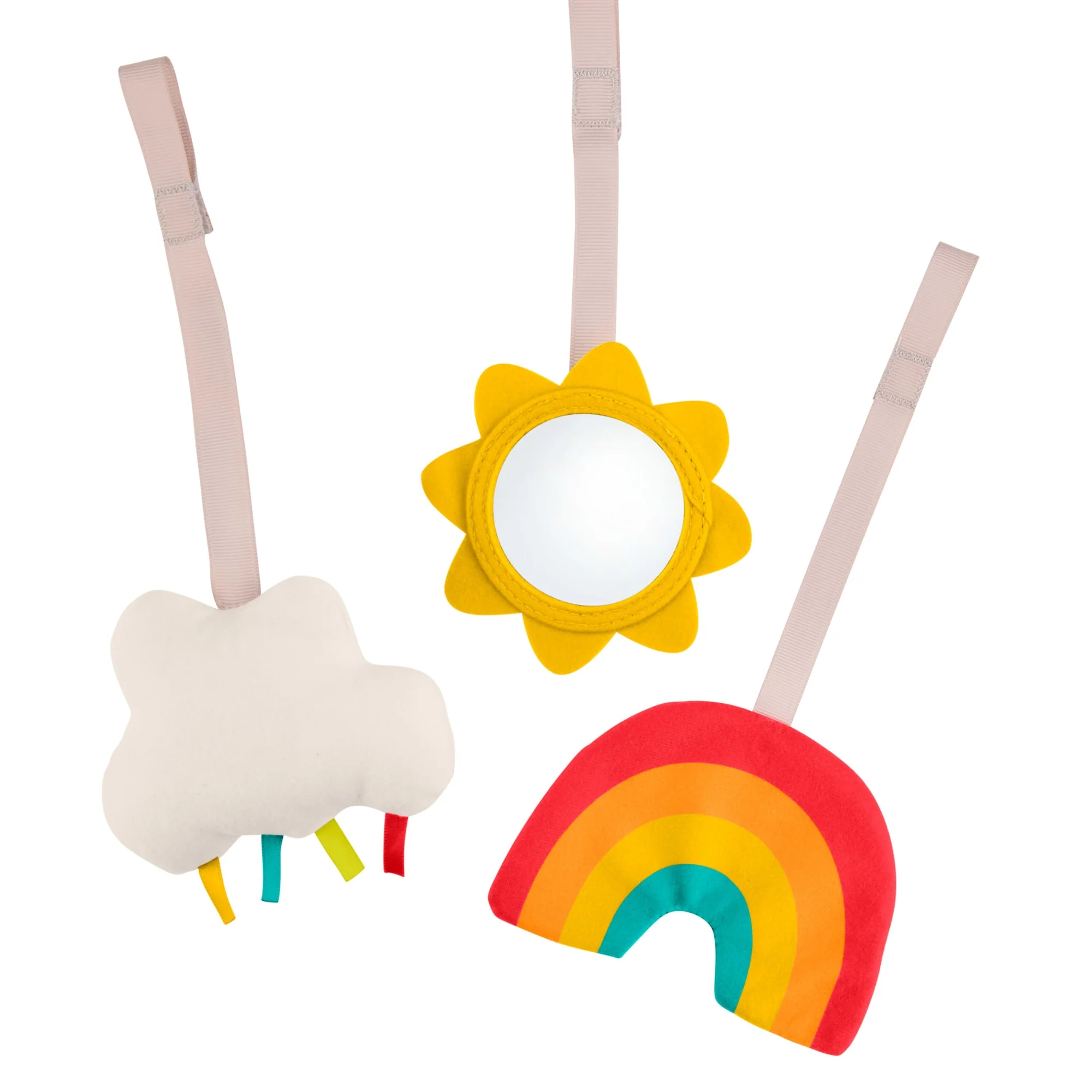 Fisher-Price Wooden Activity Gym, Wood Frame With 3 Sensory Toys & Mat For Newborn Babies - Image 4
