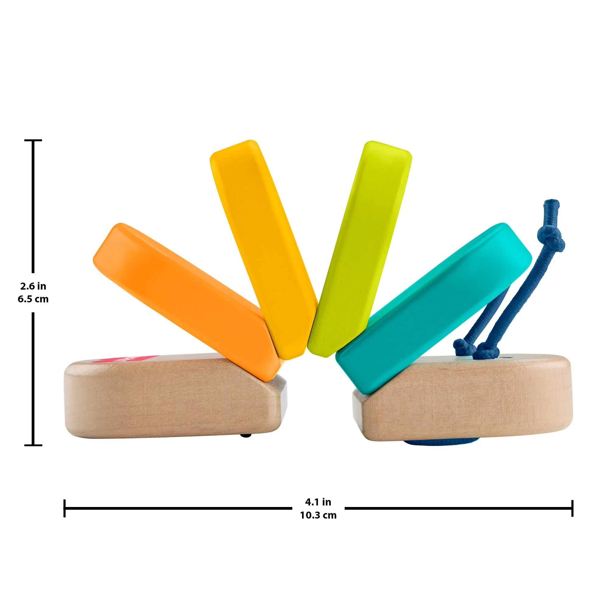 Fisher-Price Wooden Clacker Caterpillar Developmental Activity Rattle Toy For Baby, 1 Wood Piece - Image 5