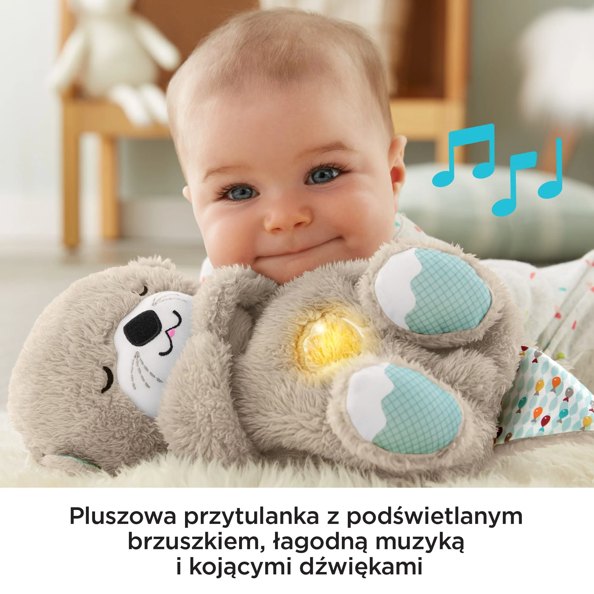 Fisher-Price Wydra Usypianka-Przytulanka Oddychający Uspokajacz - Image 4