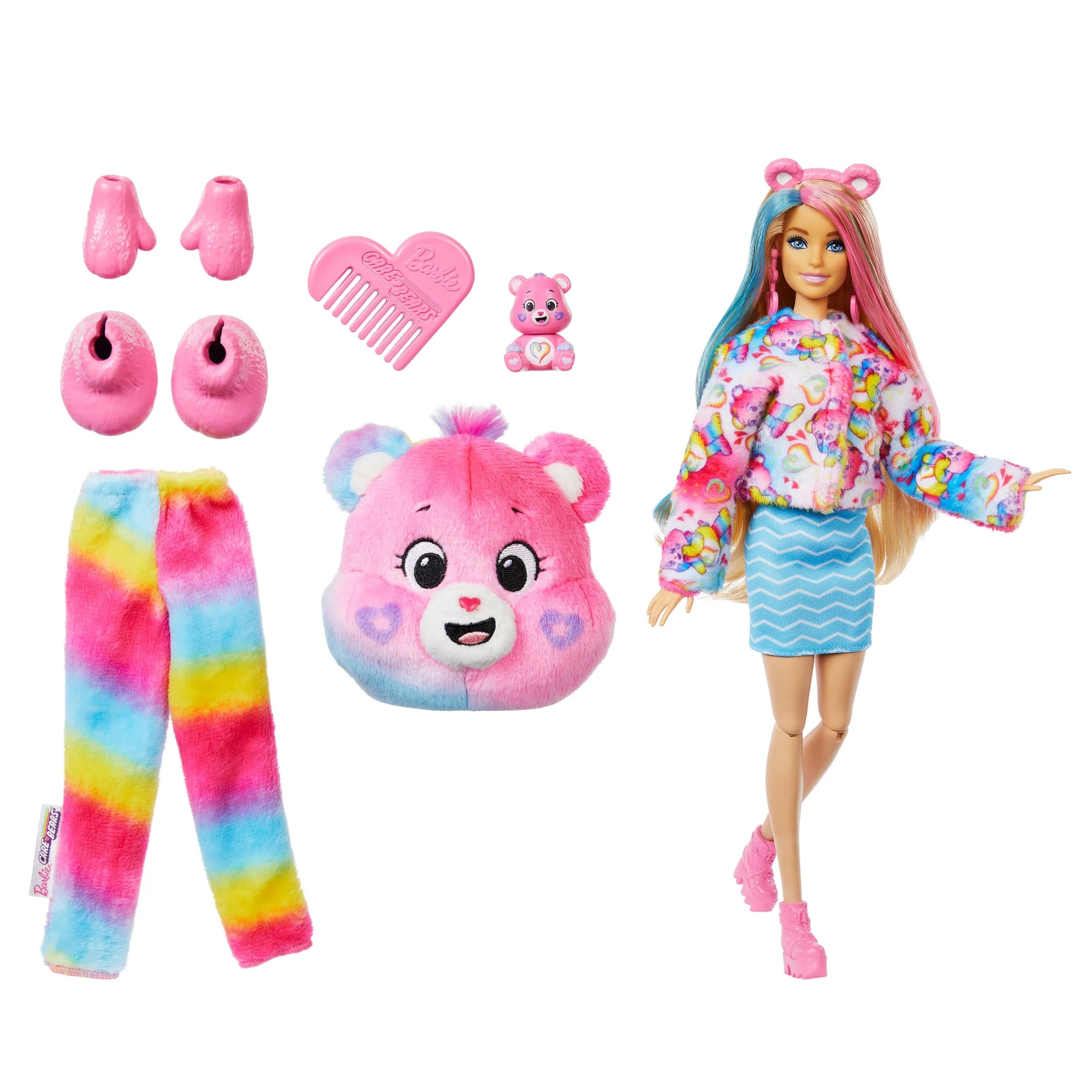 Cutie Reveal Barbie-Puppe Mit Accessoires, Glücksbärchis-Serie 2, Zusammengehörigkeitsbärchi Mit 10 Überraschungen - Image 5