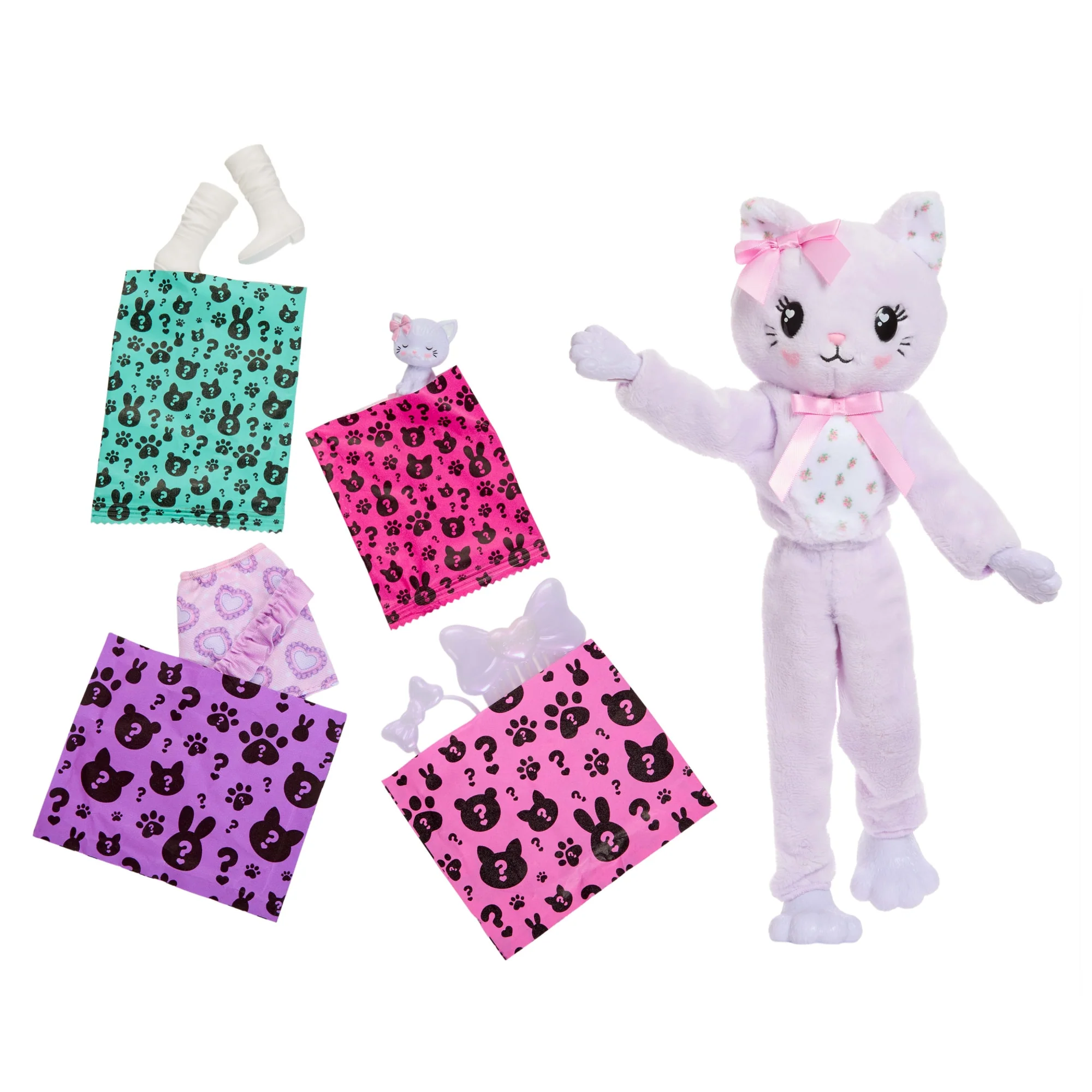 Barbie Cutie Reveal Puppe Und Zubehör, Kätzchen Der Cuddly-Reihe Mit 10 Überraschungen - Image 5