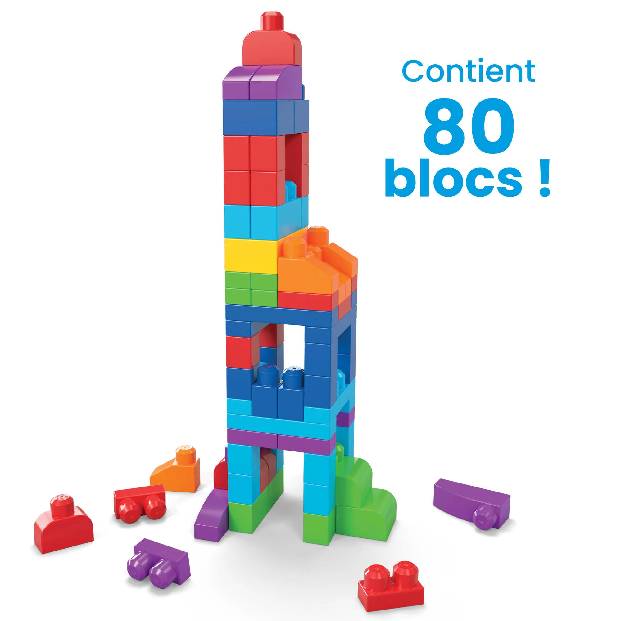 Mega Bloks – Grand Sac De Construction Avec 80 Briques - Image 3