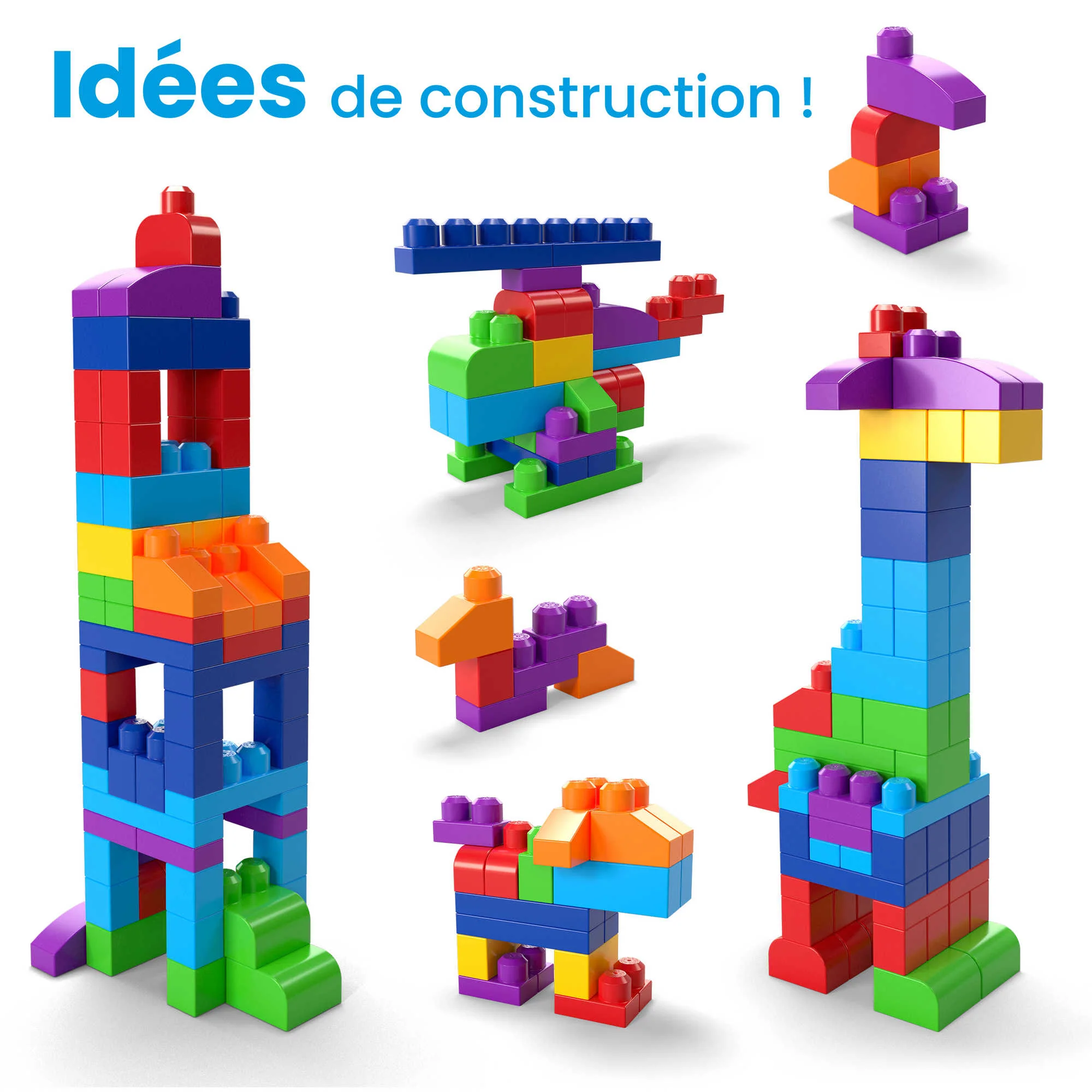 Mega Bloks – Grand Sac De Construction Avec 80 Briques - Image 4