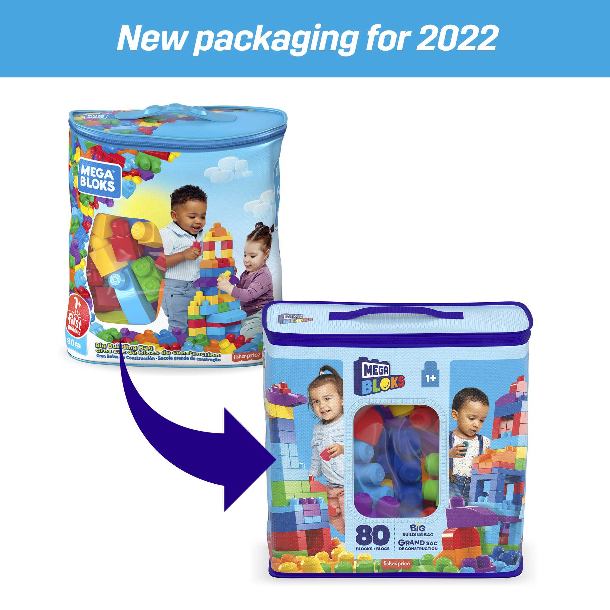 Mega Bloks – Grand Sac De Construction Avec 80 Briques - Image 7