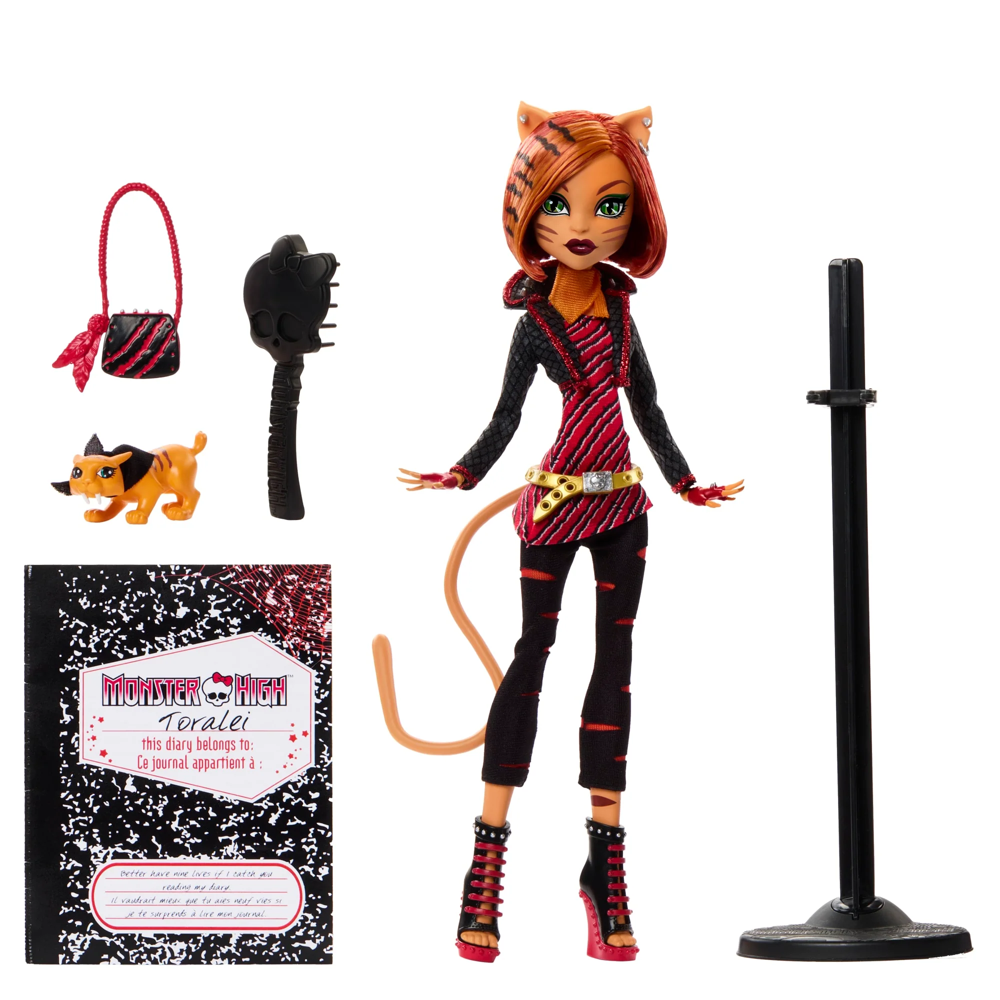 Gruselige Monster-High-Reproduktion Der Ursprünglichen Toralei-Puppe, Mit Tagebuch, Puppenständer Und Haustier - Image 6