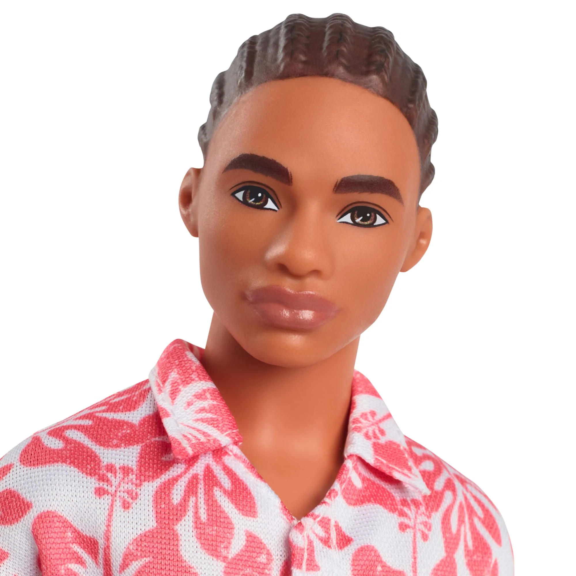 Hawaii Baskılı Tulumu Ve Yeşil Sandaletleriyle Kahverengi Saçlı Barbie Fashionistas Ken Bebek (235) - Image 3