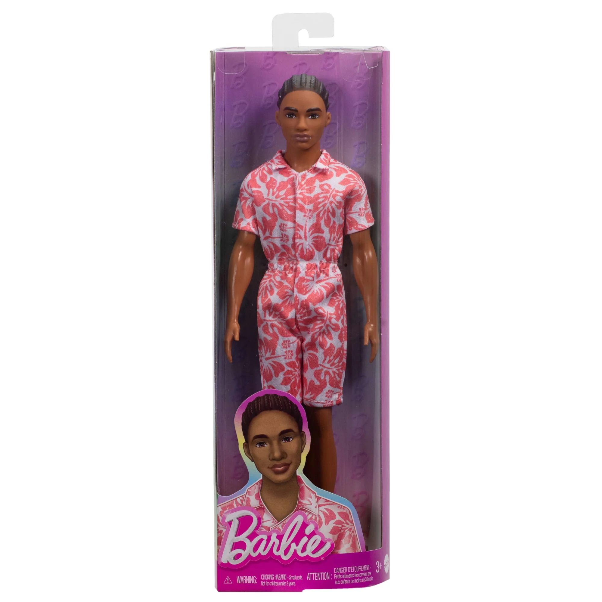 Hawaii Baskılı Tulumu Ve Yeşil Sandaletleriyle Kahverengi Saçlı Barbie Fashionistas Ken Bebek (235) - Image 6