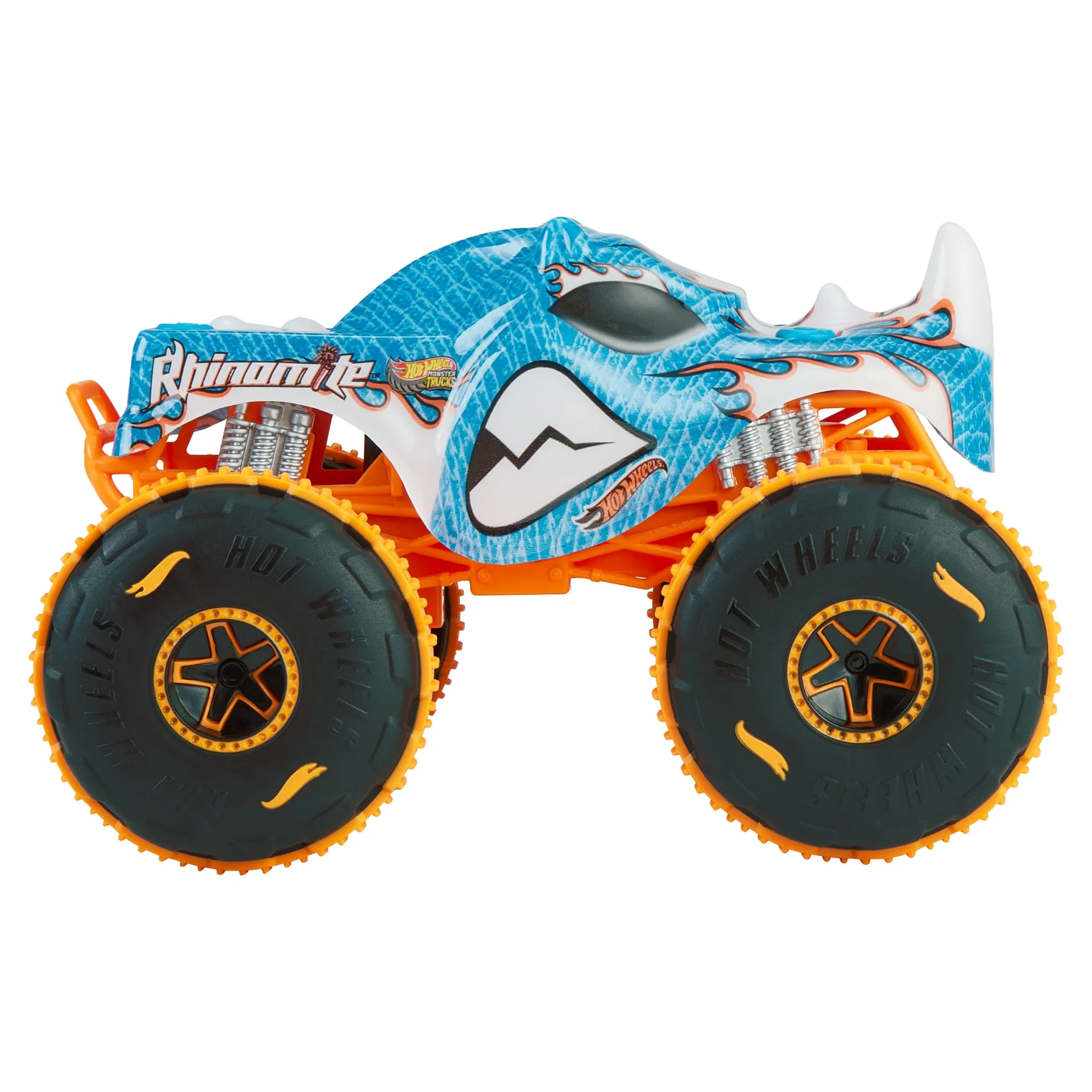 Hot Wheel RC Monster Trucks Rhinomite in 1:24 Scale, Battery-Powered Remote-Control Toy Truck - Image 3