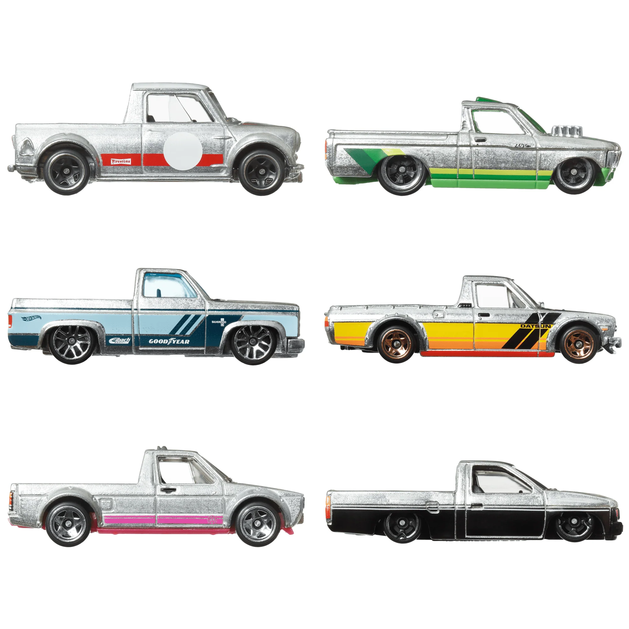 Hot Wheels 1:64 Scale Die-Cast Toy Cars & Trucks, Set Of 6 Zamac Vehicles (Styles May Vary) [Walmart Exclusive] - Image 3