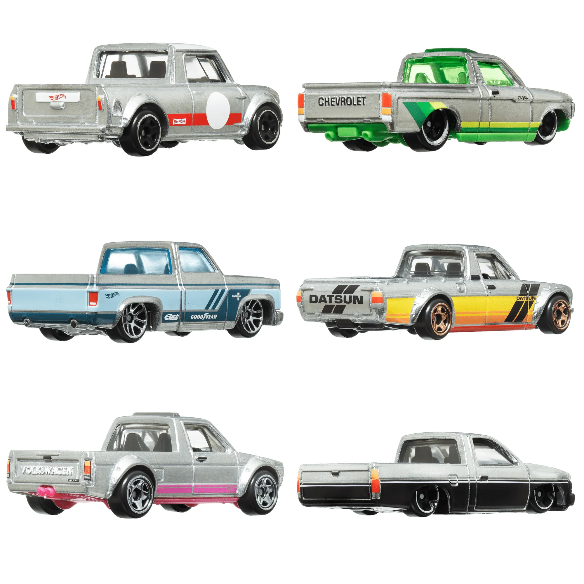 Hot Wheels 1:64 Scale Die-Cast Toy Cars & Trucks, Set Of 6 Zamac Vehicles (Styles May Vary) [Walmart Exclusive] - Image 4