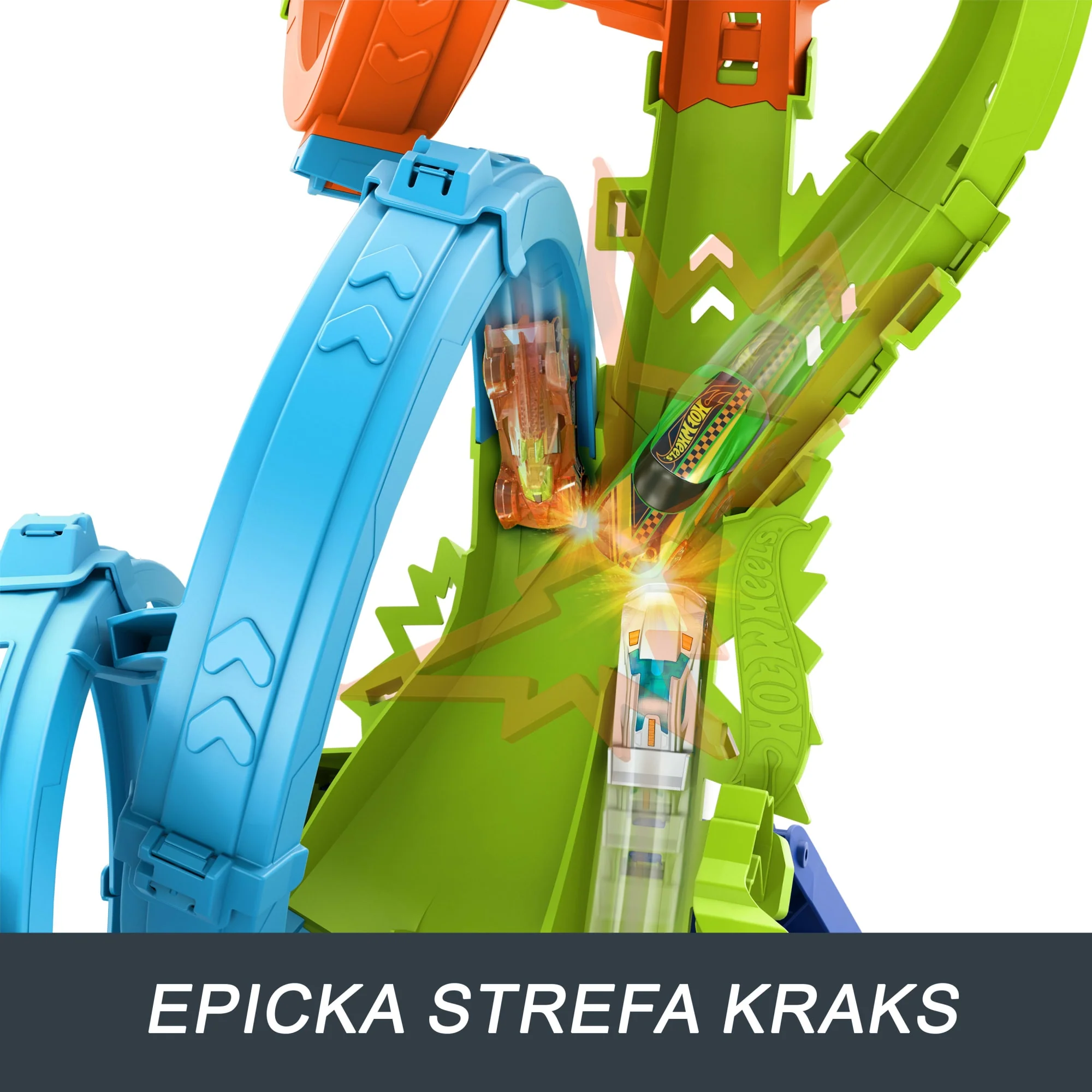 Hot Wheels Action Poczwórna Pętla Kraks Zestaw Z Napędem - Image 3