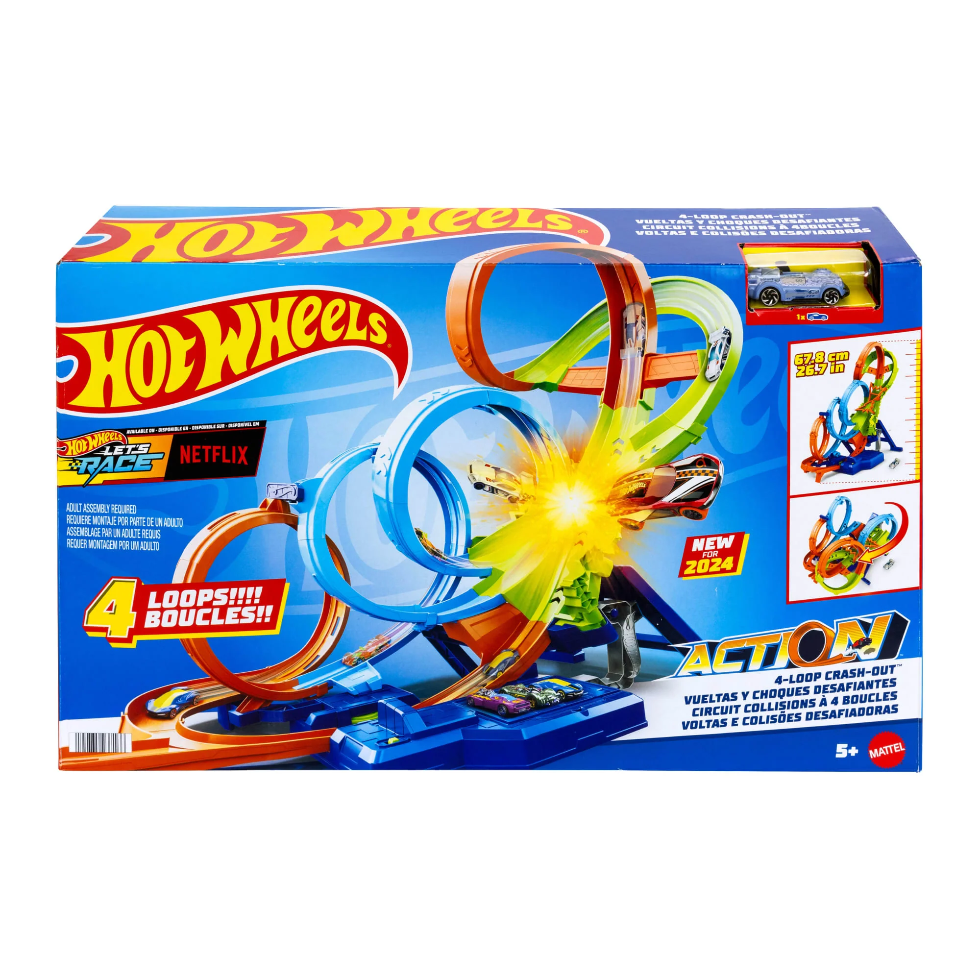 Hot Wheels Action Poczwórna Pętla Kraks Zestaw Z Napędem - Image 6