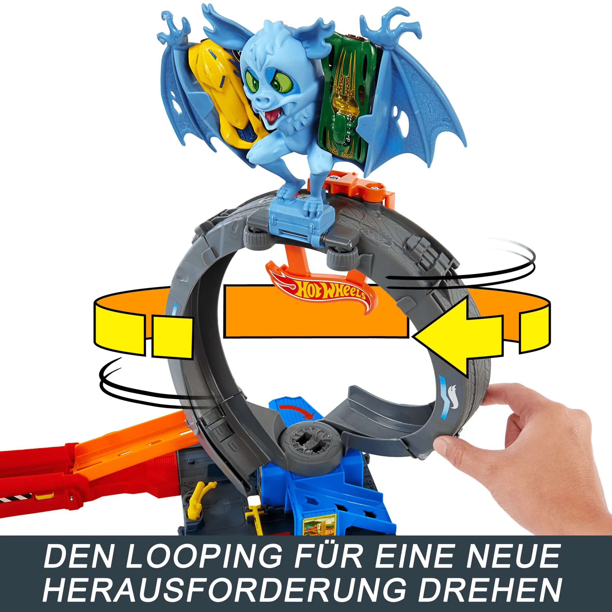 Hot Wheels City Angriff Der Fledermaus Spielset Mit Spielzeugauto Im Maßstab 1:64 - Image 4