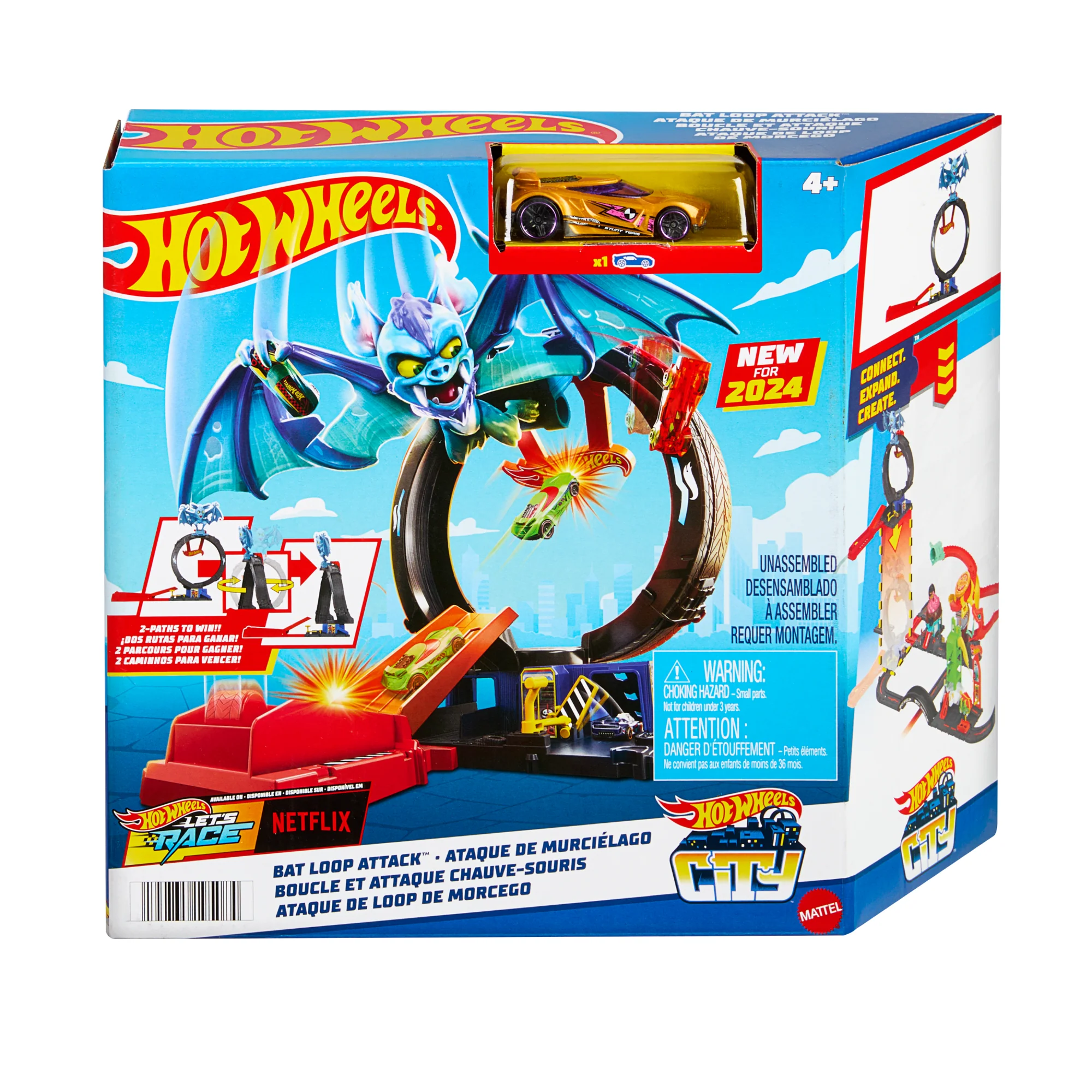 Hot Wheels City Angriff Der Fledermaus Spielset Mit Spielzeugauto Im Maßstab 1:64 - Image 6