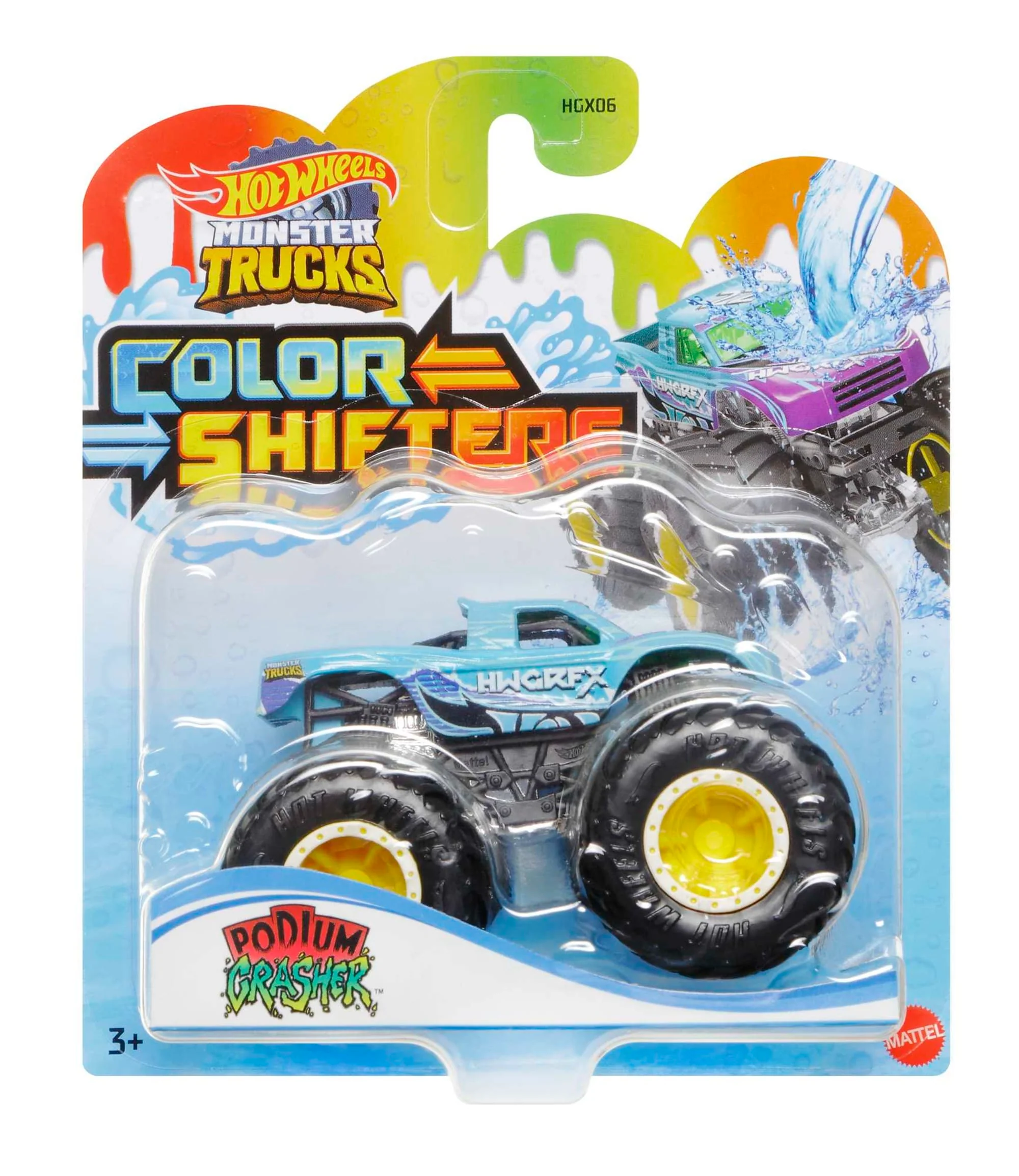 Hot Wheels - Assortiment Monster Trucks Color Shifters