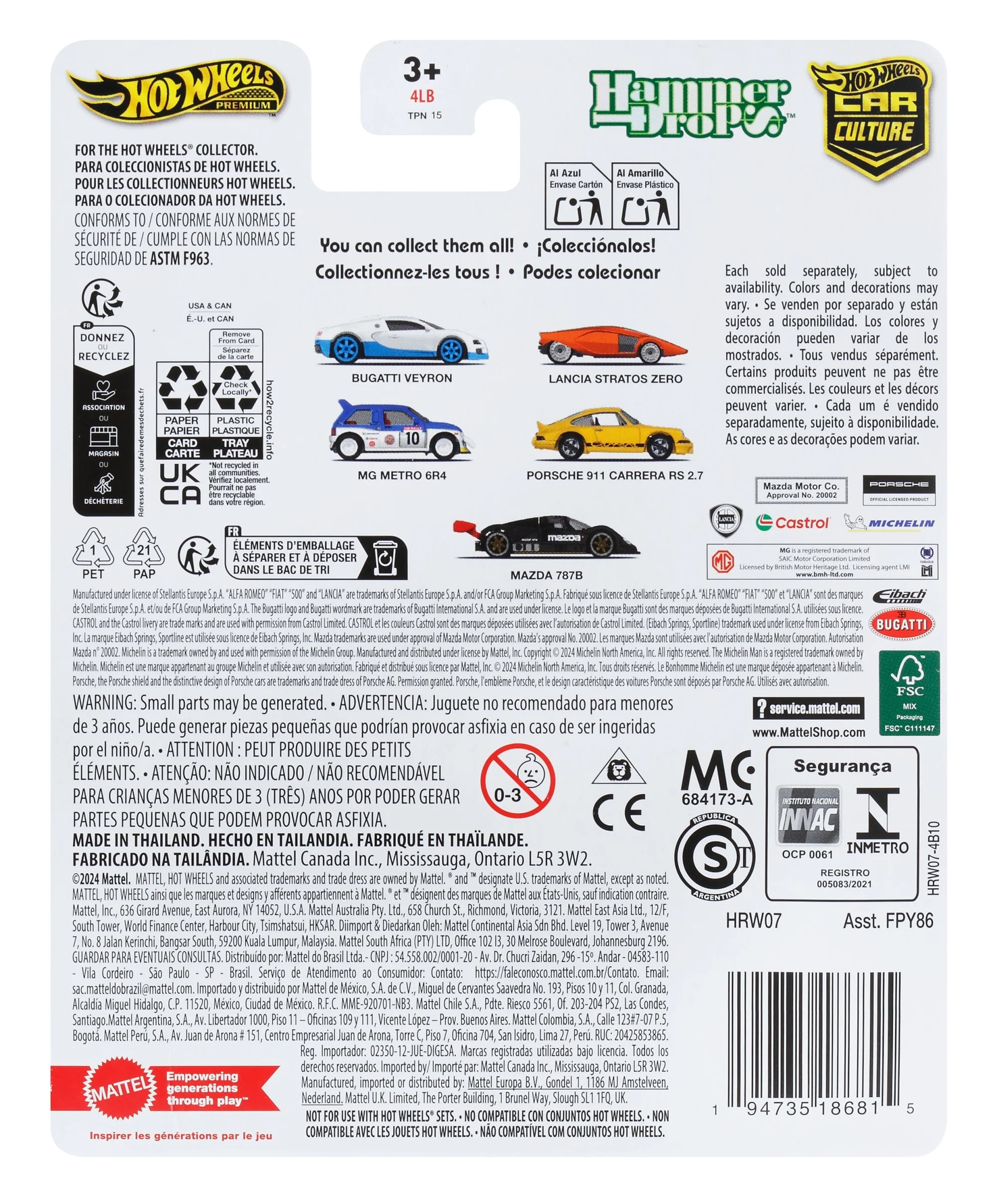 Hot Wheels Car Culture Circuit Legends Fahrzeuge Für Kinder Ab 3 Jahren - Image 2