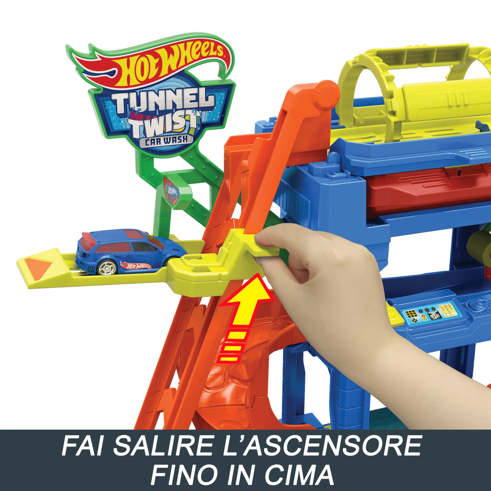 Hot Wheels City Autolavaggio Con Tunnel E Veicolo Cambia-Colore in Scala 1:64 - Image 3