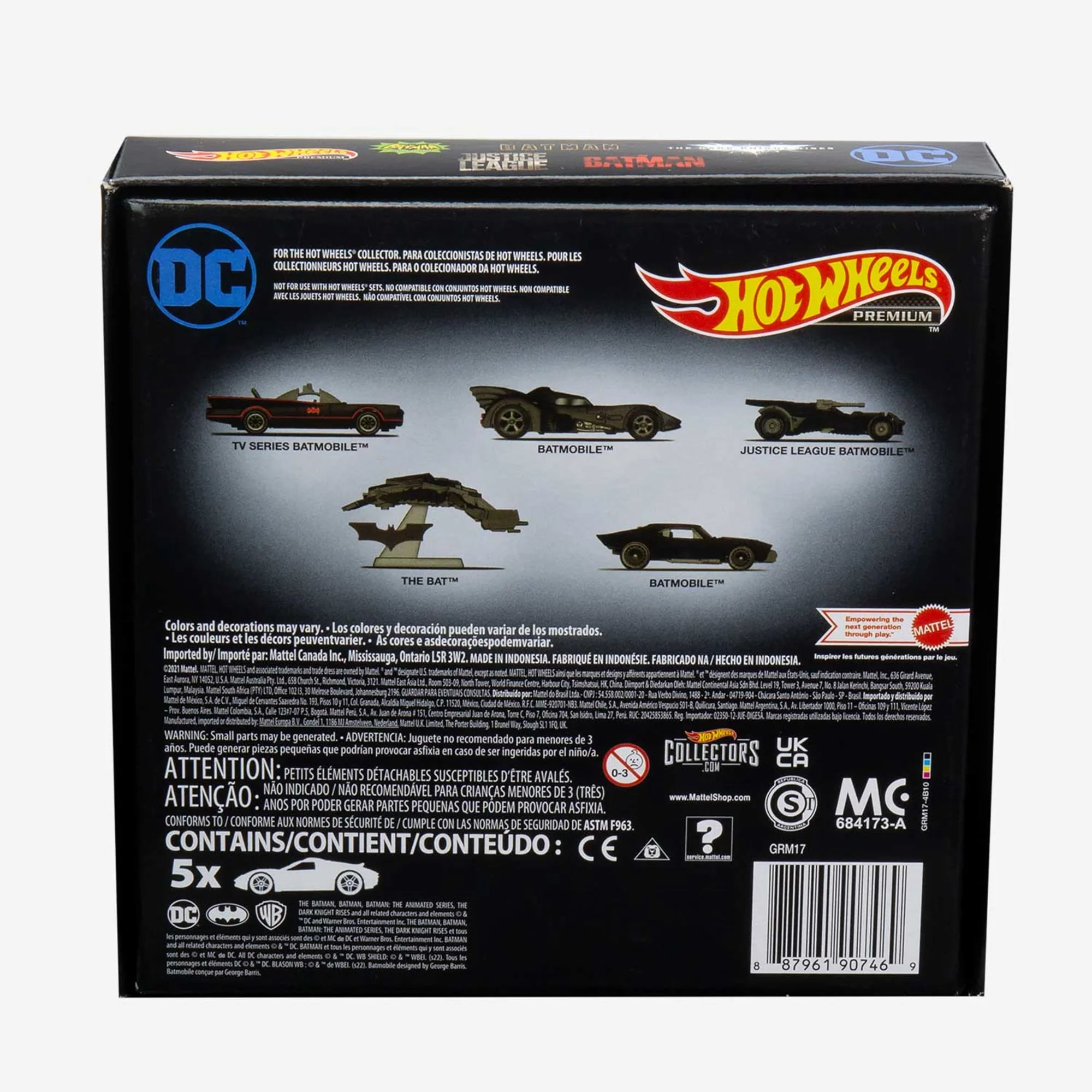 Hot Wheels Batman Pack 5 Véhicules - Image 2