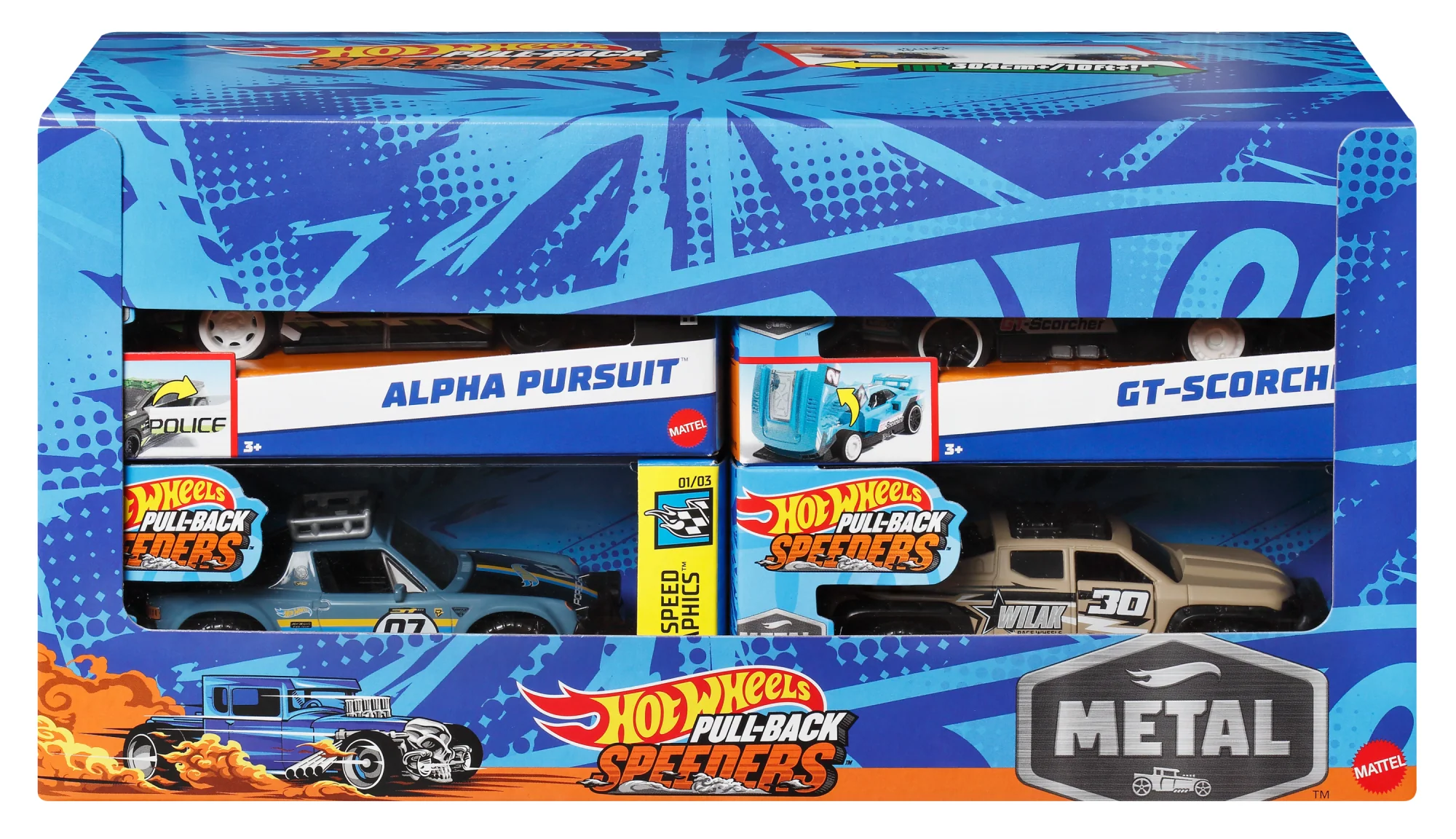 Hot Wheels Bolidi A Retrocarica, Macchinina In Scala 1:43, Tira Indietro E Rilascia Per Sfrecciare - Image 6