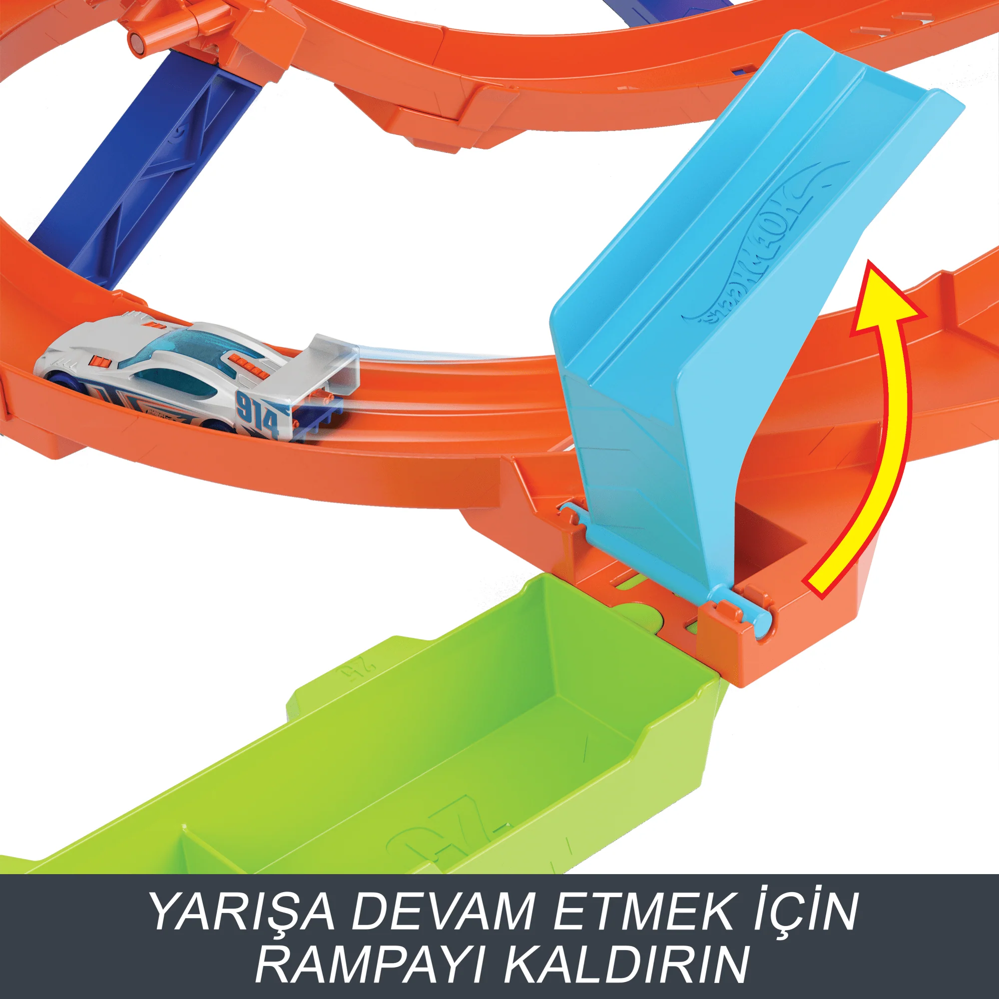 Hot Wheels Bumerang Çemberli Yarış Pisti, 1:64 Ölçekli Oyuncak Araba, Kolayca Saklanabilir - Image 5