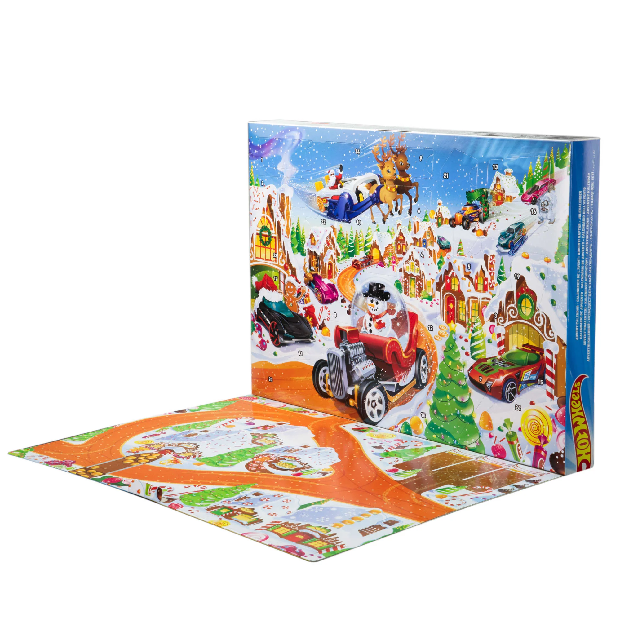 Hot Wheels-Calendrier De L’Avent 2025-10 Véhicules Et 24 Accessoires - Image 2