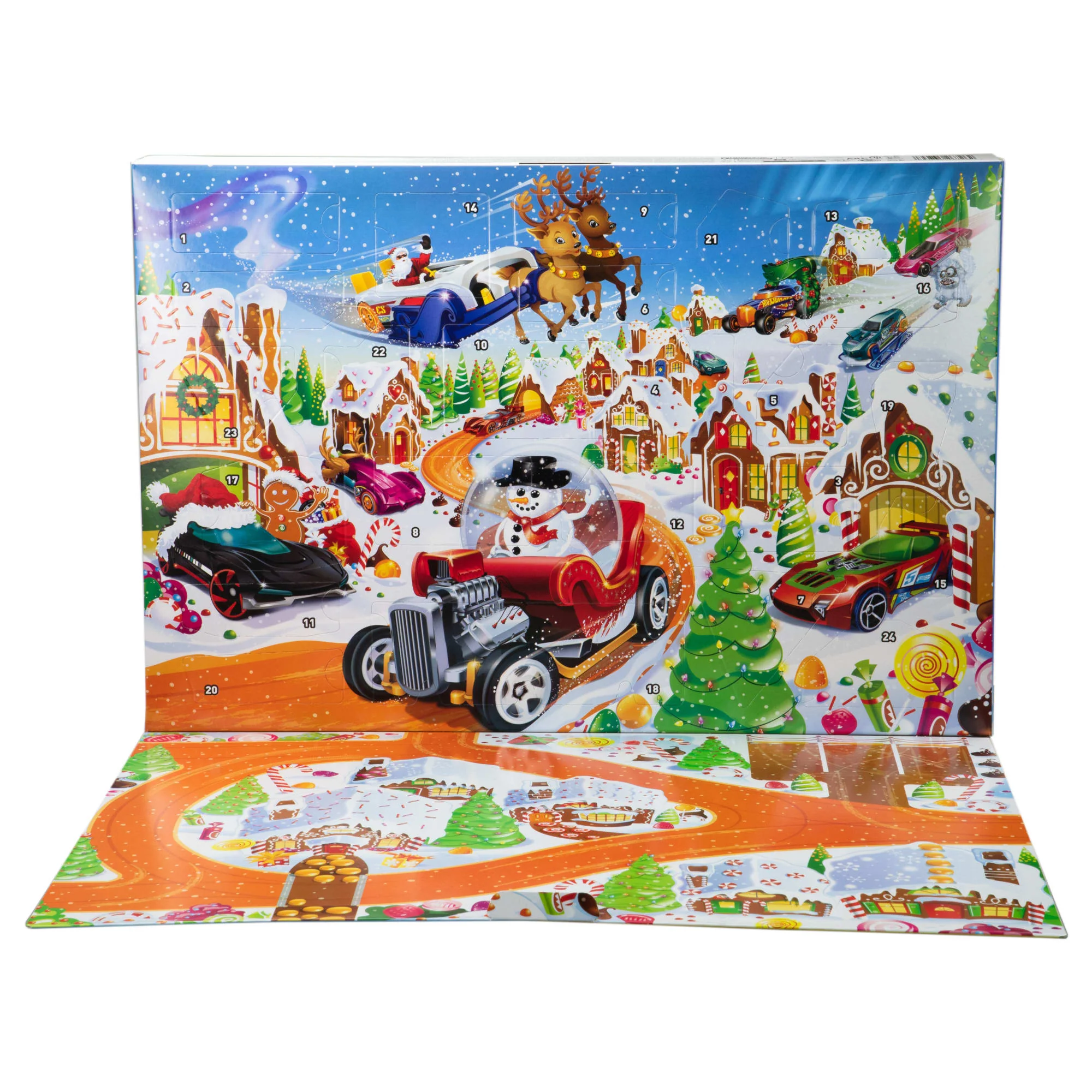 Hot Wheels-Calendrier De L’Avent 2025-10 Véhicules Et 24 Accessoires - Image 3