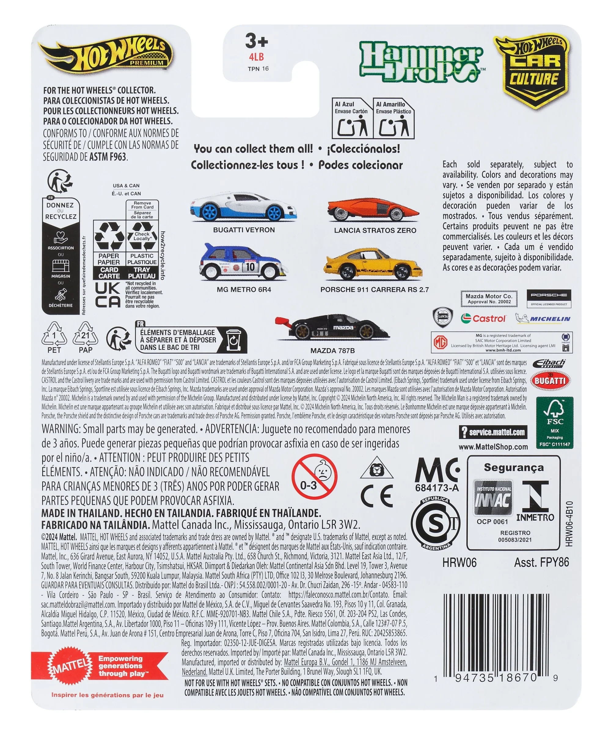 Hot Wheels Car Culture Circuit Legends Fahrzeuge Für Kinder Ab 3 Jahren - Image 2