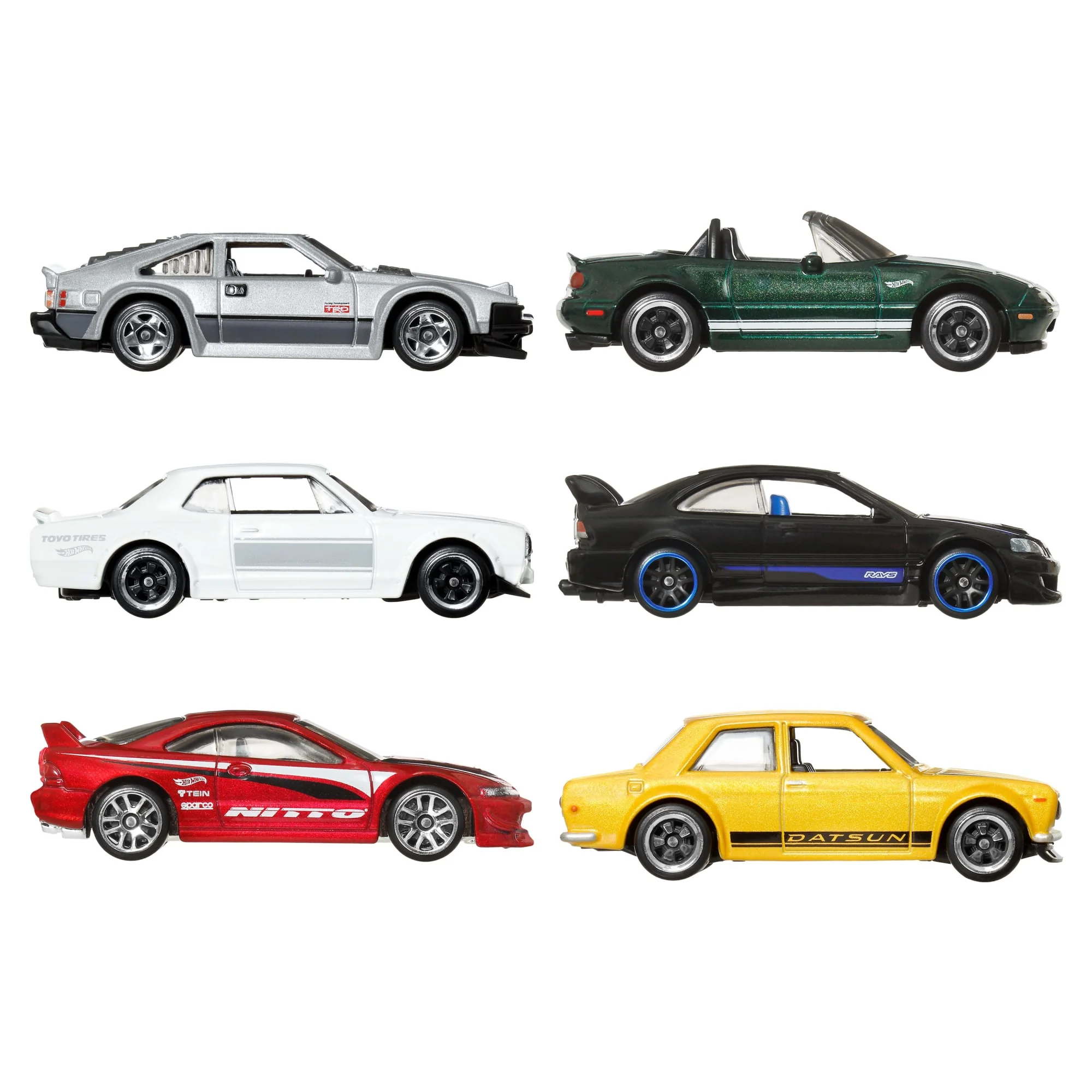 Hot Wheels 1:64 Scale Die-Cast Toy Cars, Set Of 6 Japanese Vehicles - Image 2
