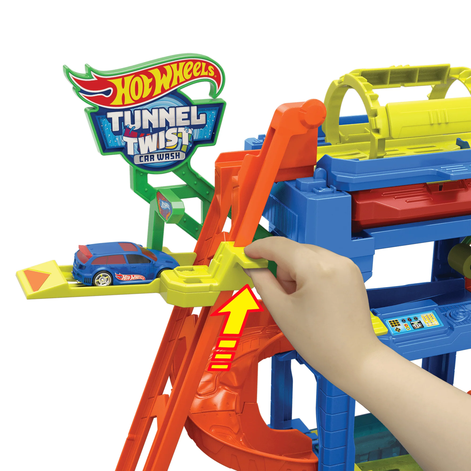 Hot Wheels Σετ, Πλυντήριο Αυτοκινήτων Με Αυτοκινητάκι Χρωμοκεραυνό Κλίμακας 1:64 - Image 3