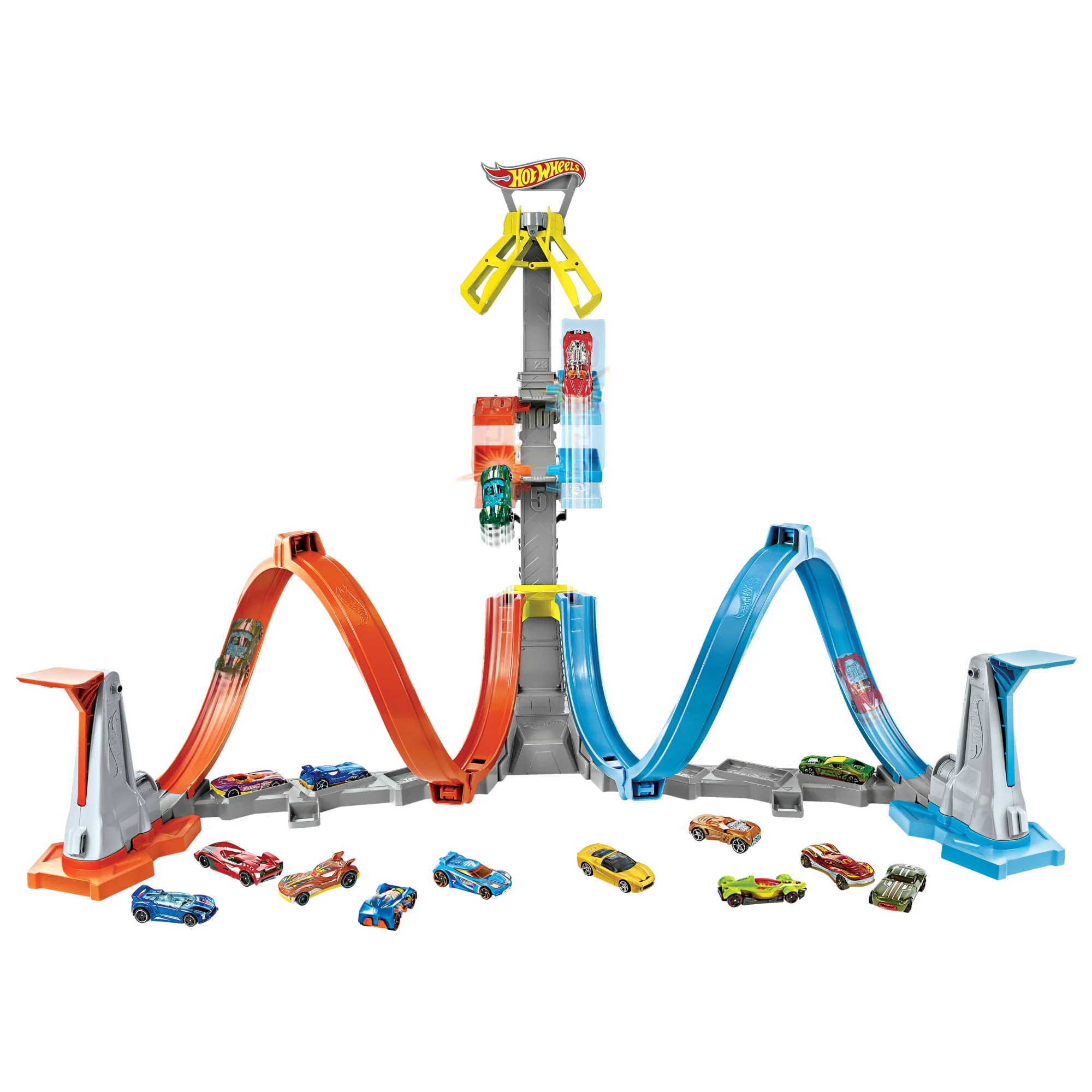 Πίστα Hot Wheels Διπλή Εκτόξευση & Λουπ Για Παιδιά 5-10 Ετών - Image 4