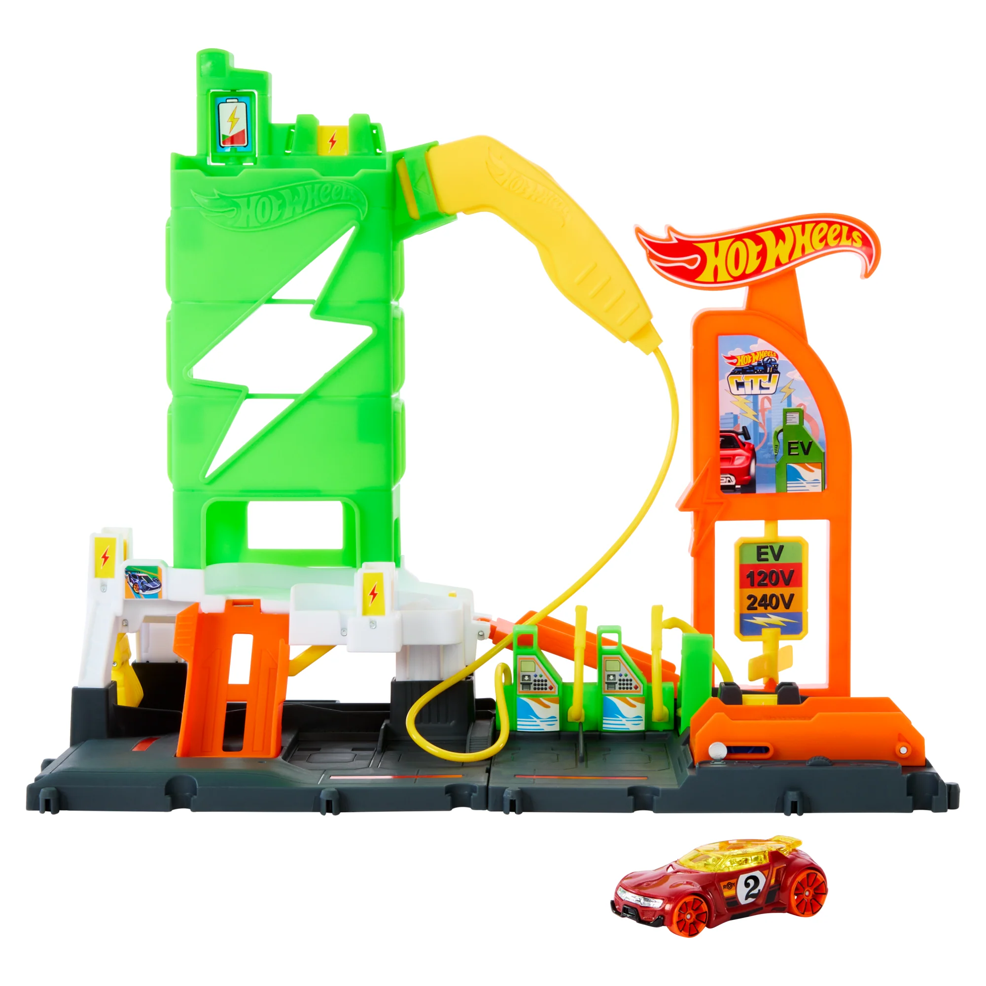 Πίστα Σταθμός Καυσίμων Hot Wheels Με Αυτοκινητάκι Κλίμακας 1:64