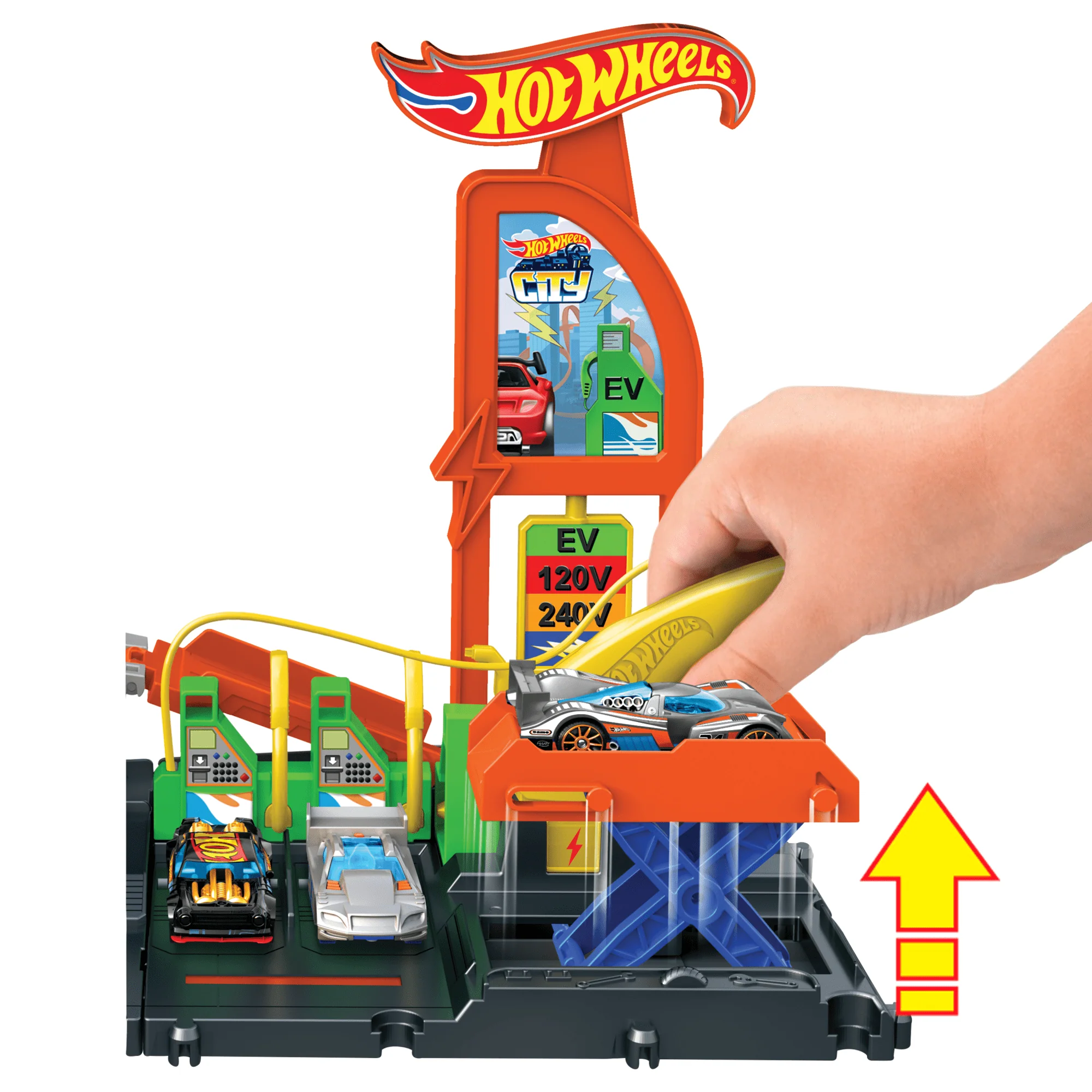 Πίστα Σταθμός Καυσίμων Hot Wheels Με Αυτοκινητάκι Κλίμακας 1:64 - Image 5