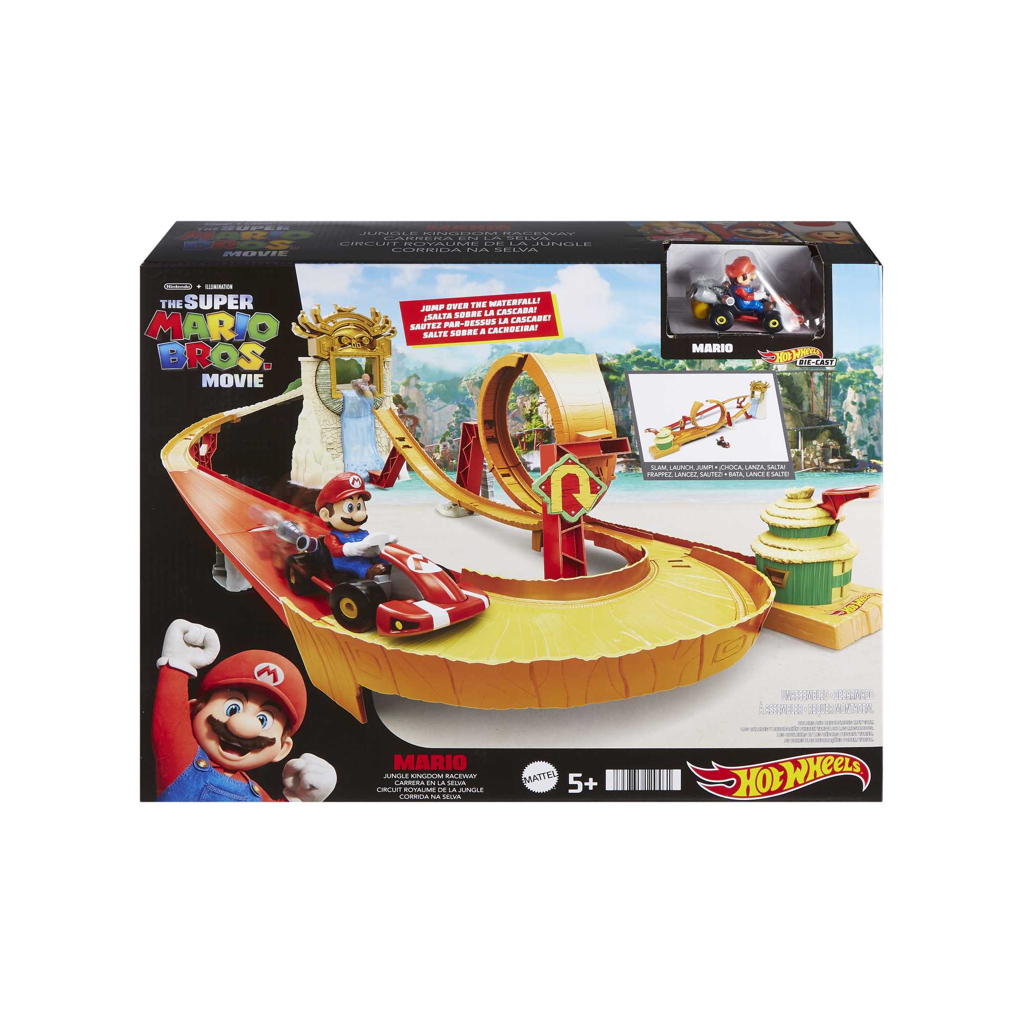 Hot Wheels - Coffret Circuit Royaume De La Jungle Du Film Super Mario Bros - Petite Voiture - 5 Ans Et + - Image 6