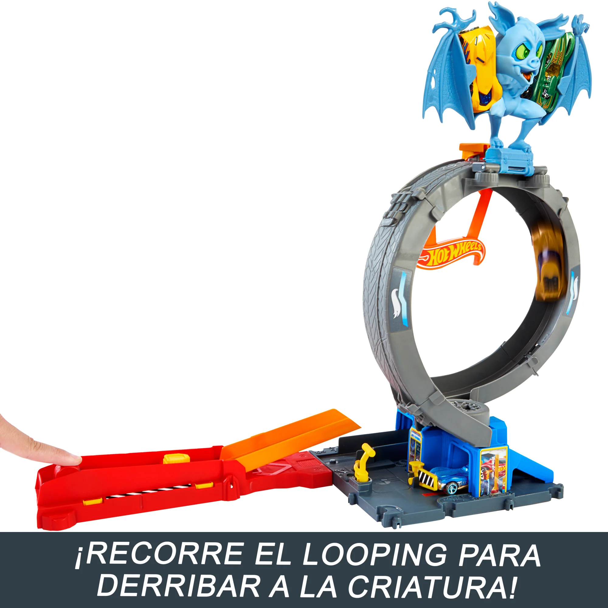 Conjunto Circuito Ataque Del Murciélago De Hot Wheels City Con Un Coche A Escala 1:64 - Image 5