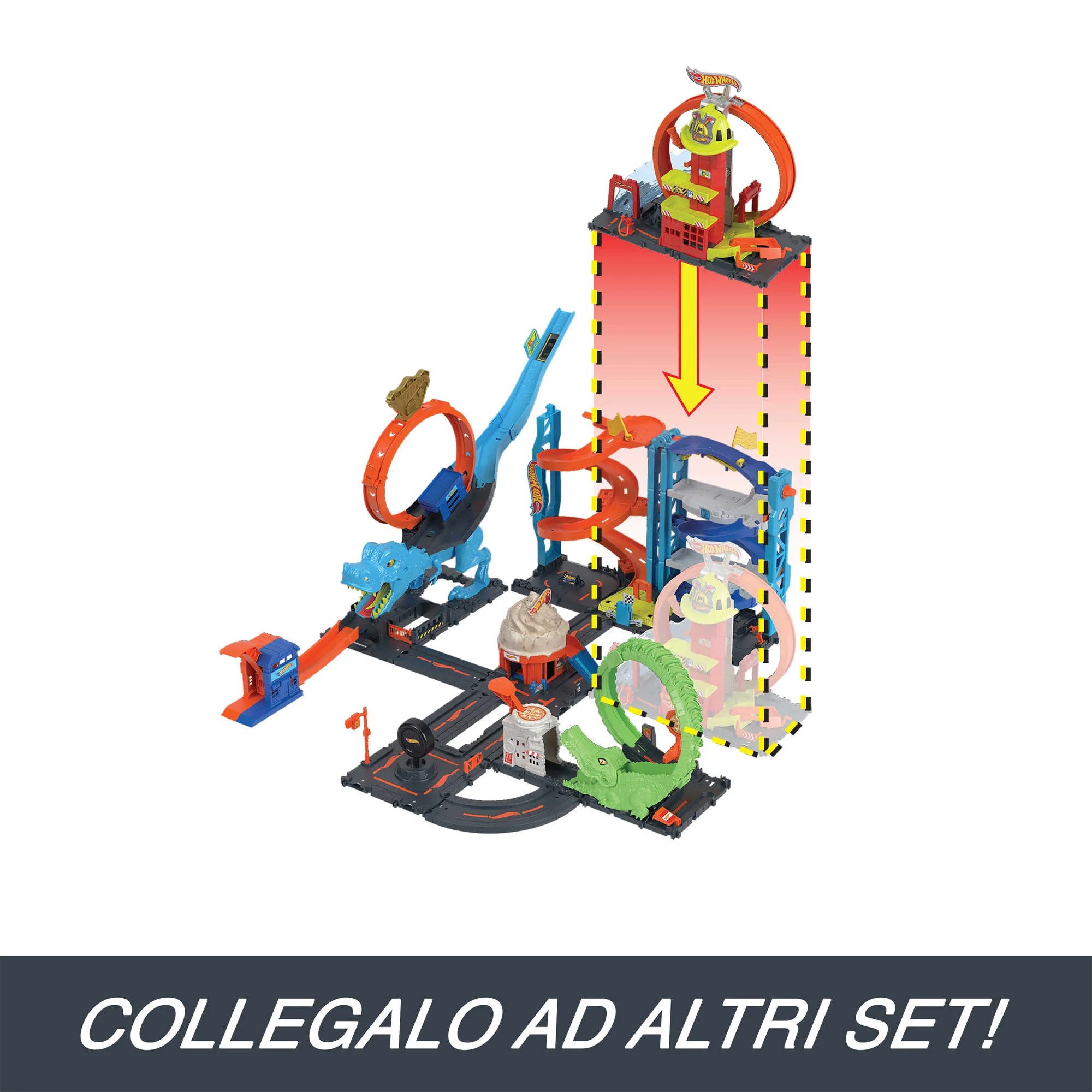 Hot Wheels City Caserma Dei Pompieri Con Super Loop - Image 6